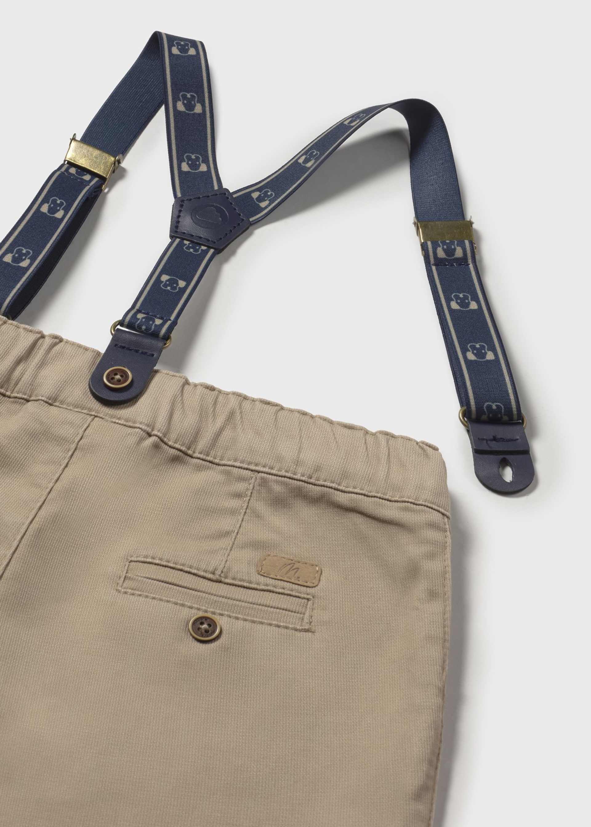 Baby pique shorts with braces