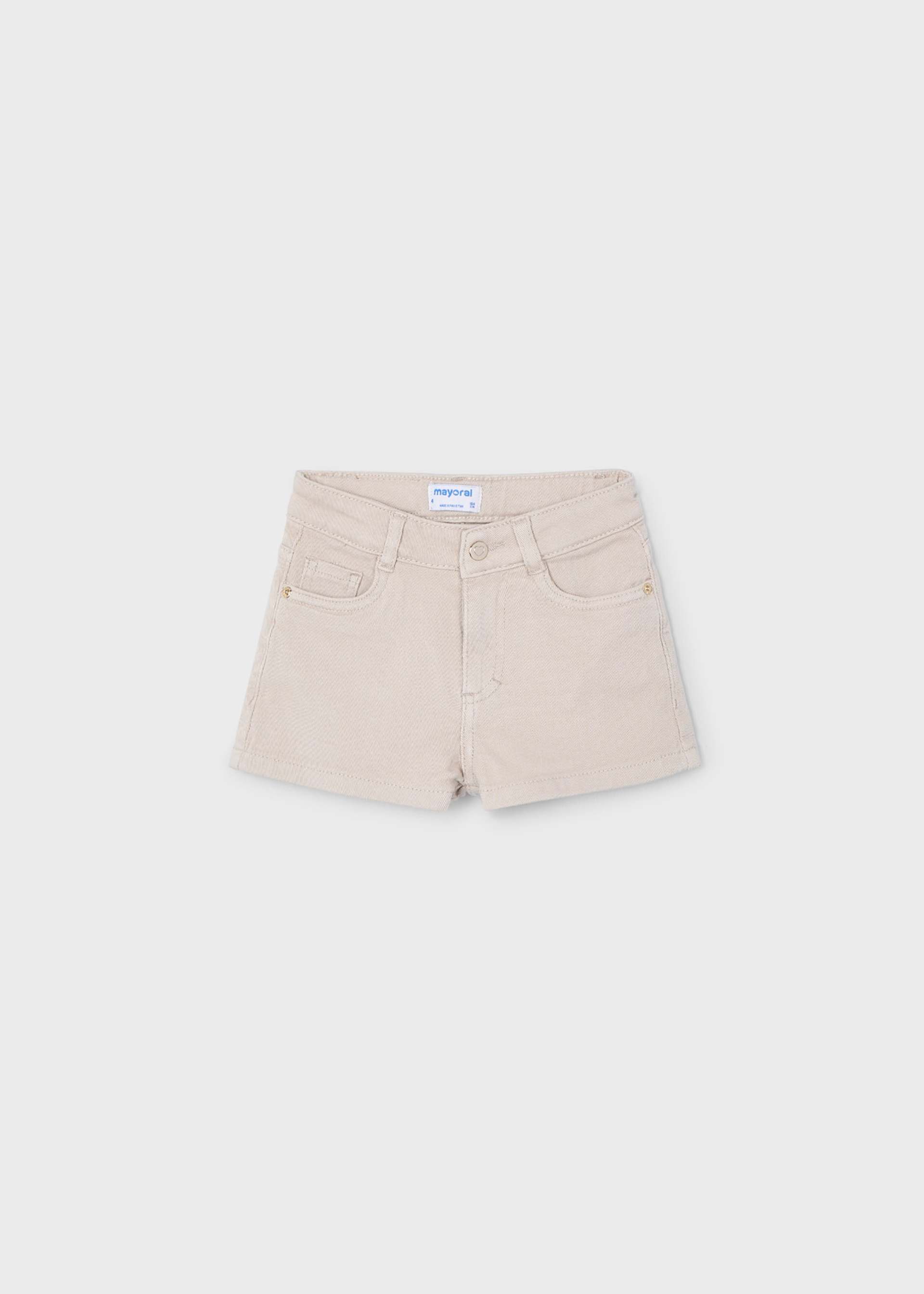 Short basique en sergé fille