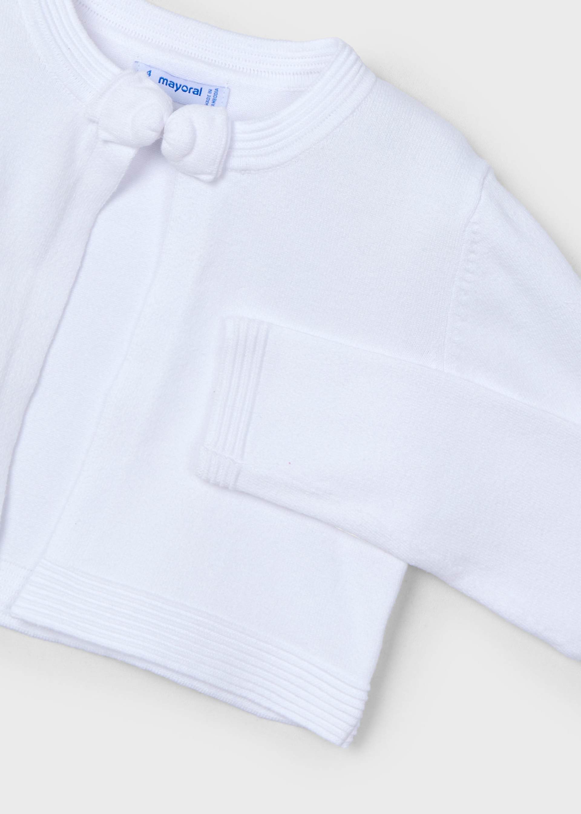 Cardigan basico in maglia bambina