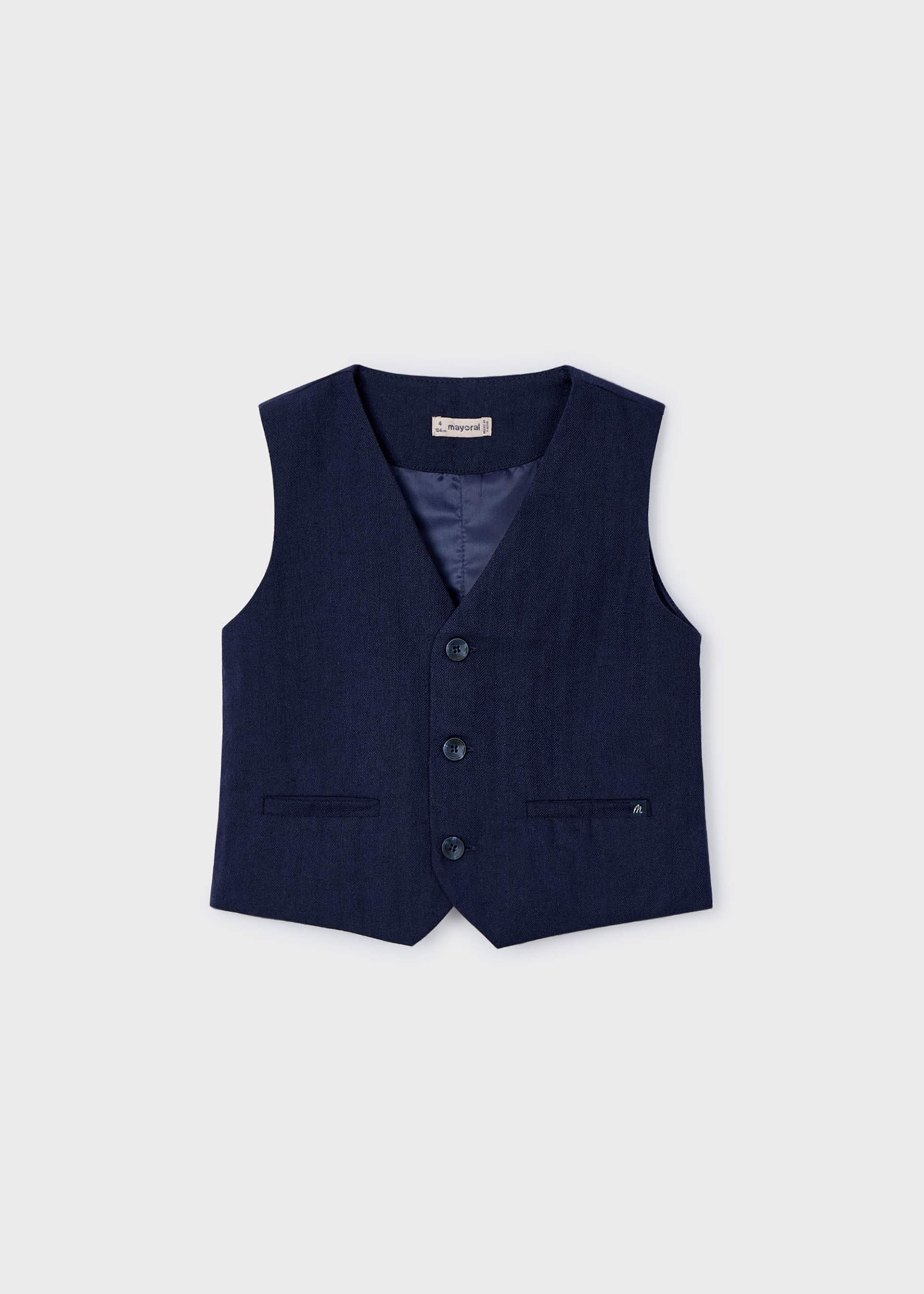 Boy linen waistcoat