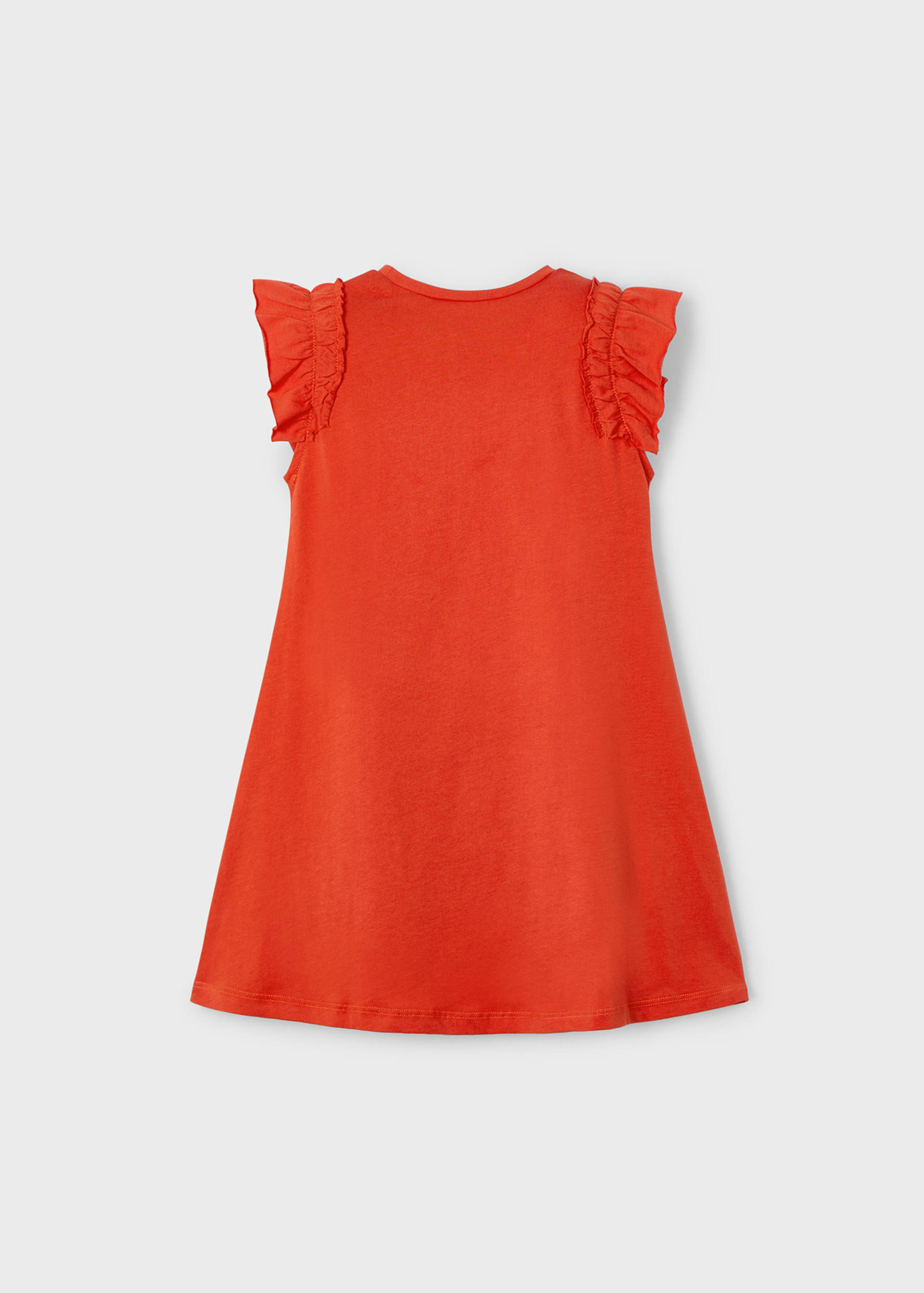 Kleid gemuster Smokeinsatz Mädchen