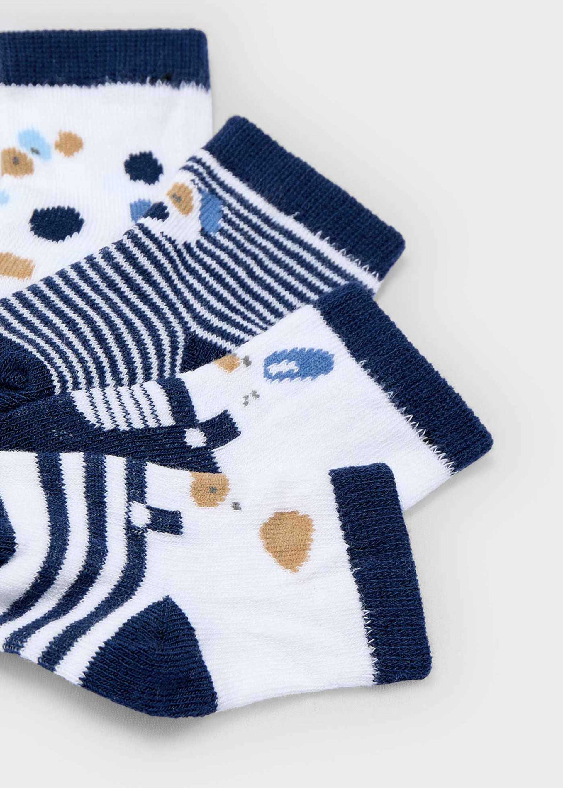 Lot de 4 chaussettes animaux nouveau-nés