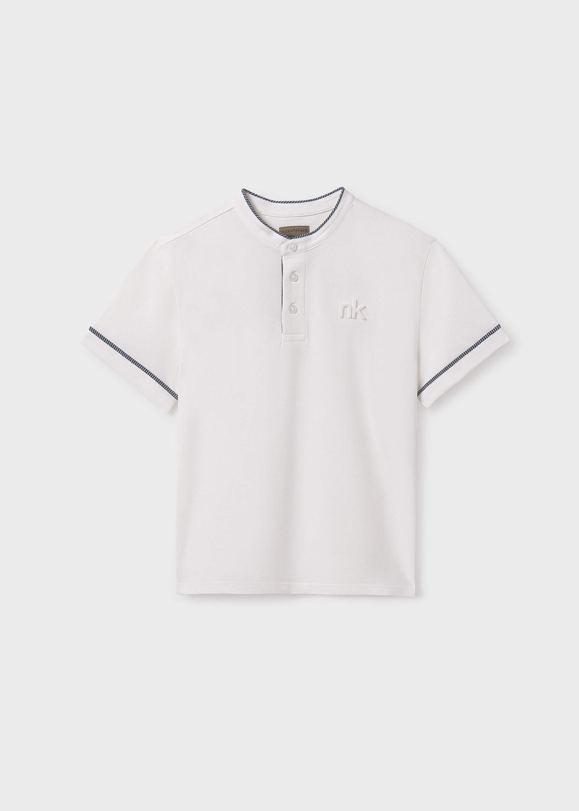 Boy pique contrast polo shirt