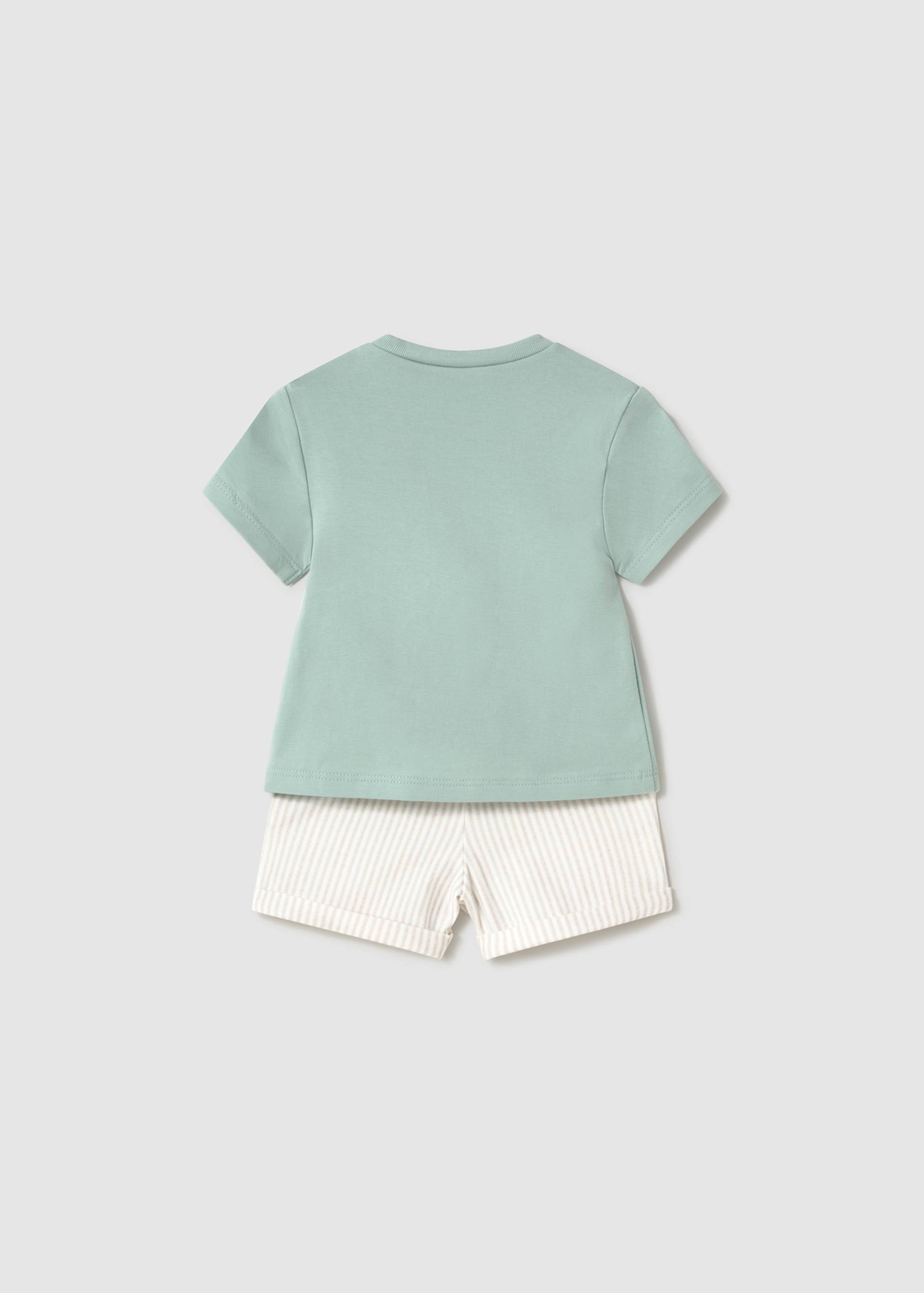 Conjunto 4 piezas pantalón corto recién nacido Conjunto 4 piezas pantalón corto recién nacido