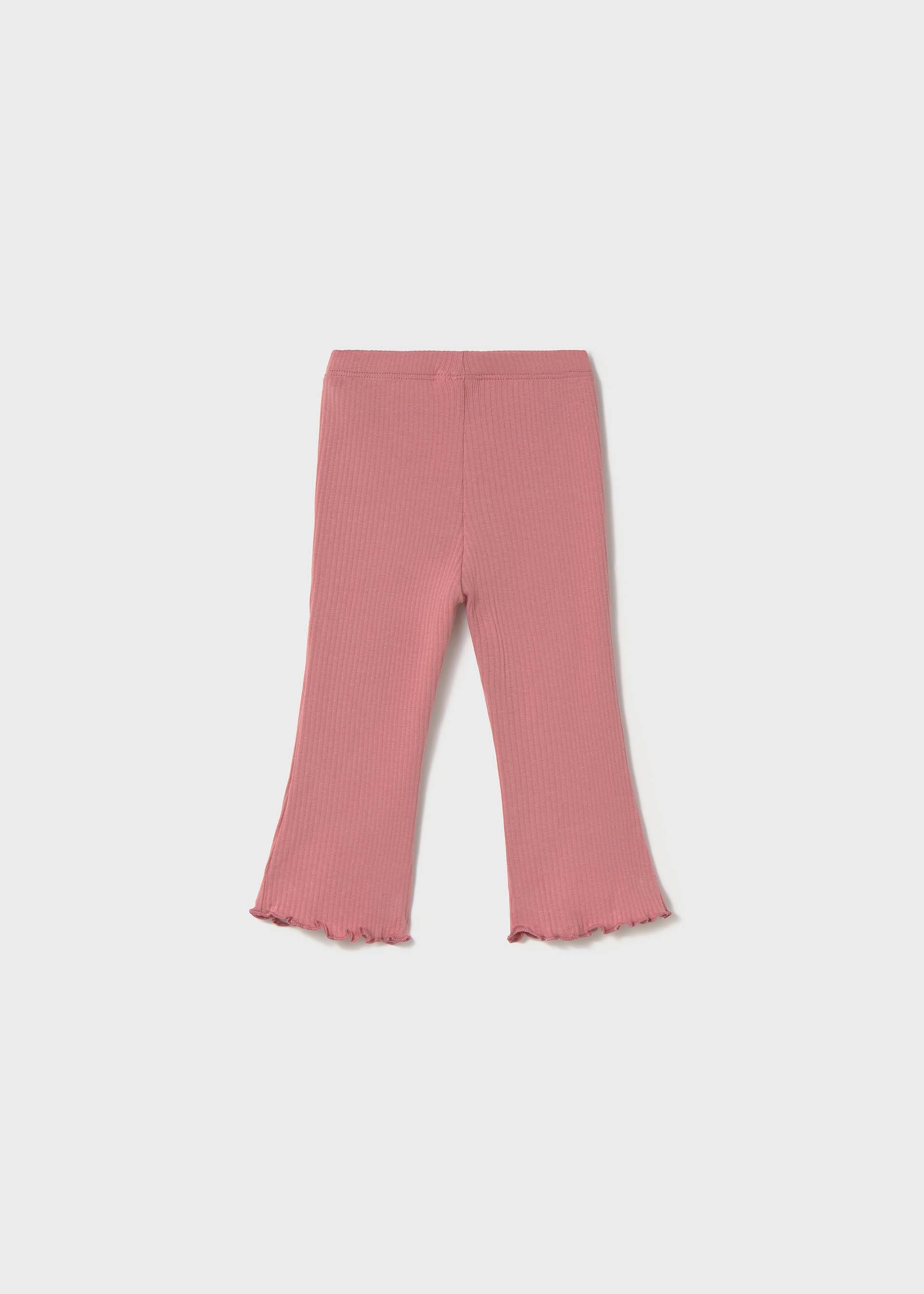 Prążkowane legginsy niemowlęce typu dzwony Prążkowane legginsy niemowlęce typu dzwony