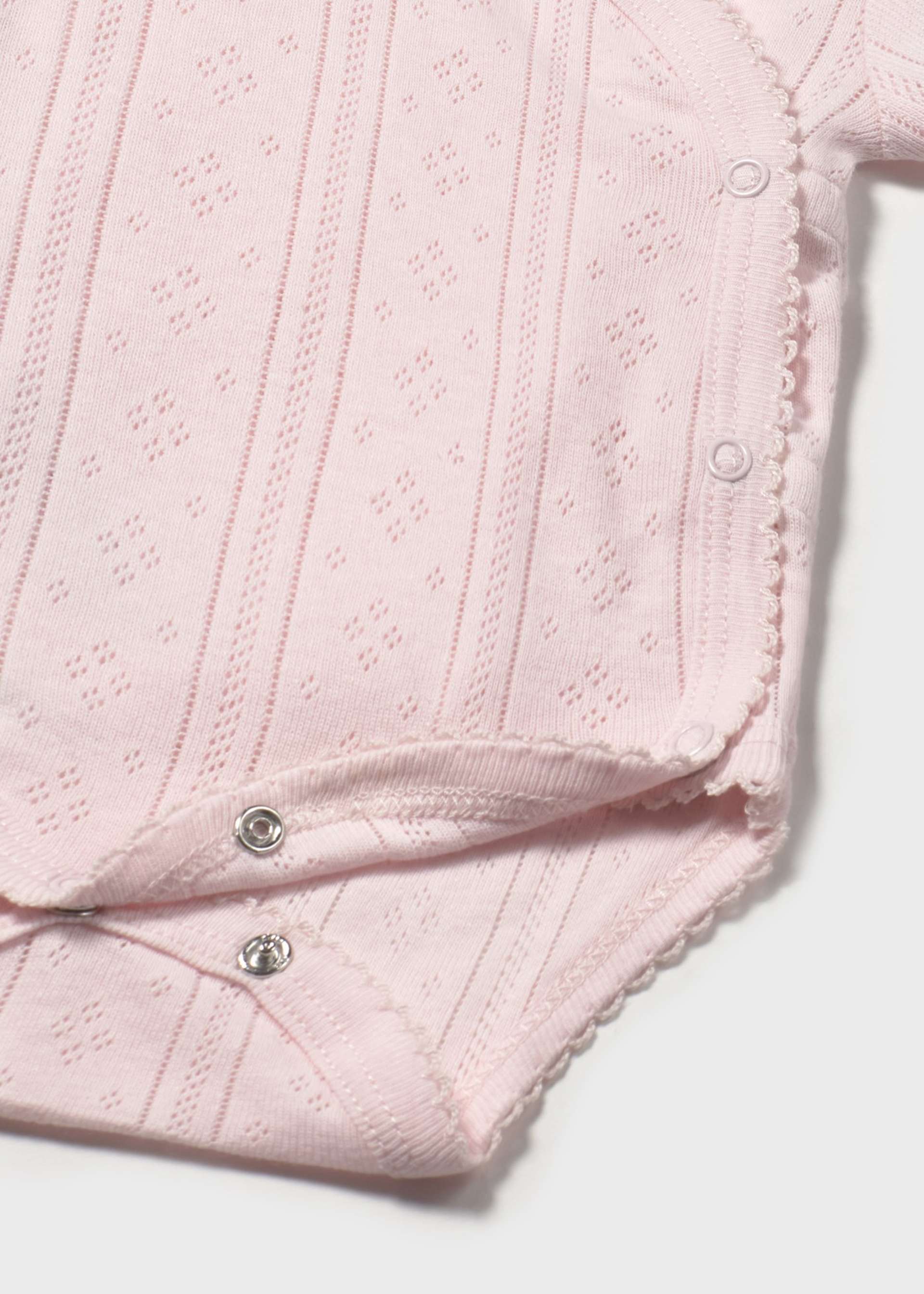 Newborn girl openwork bodysuit