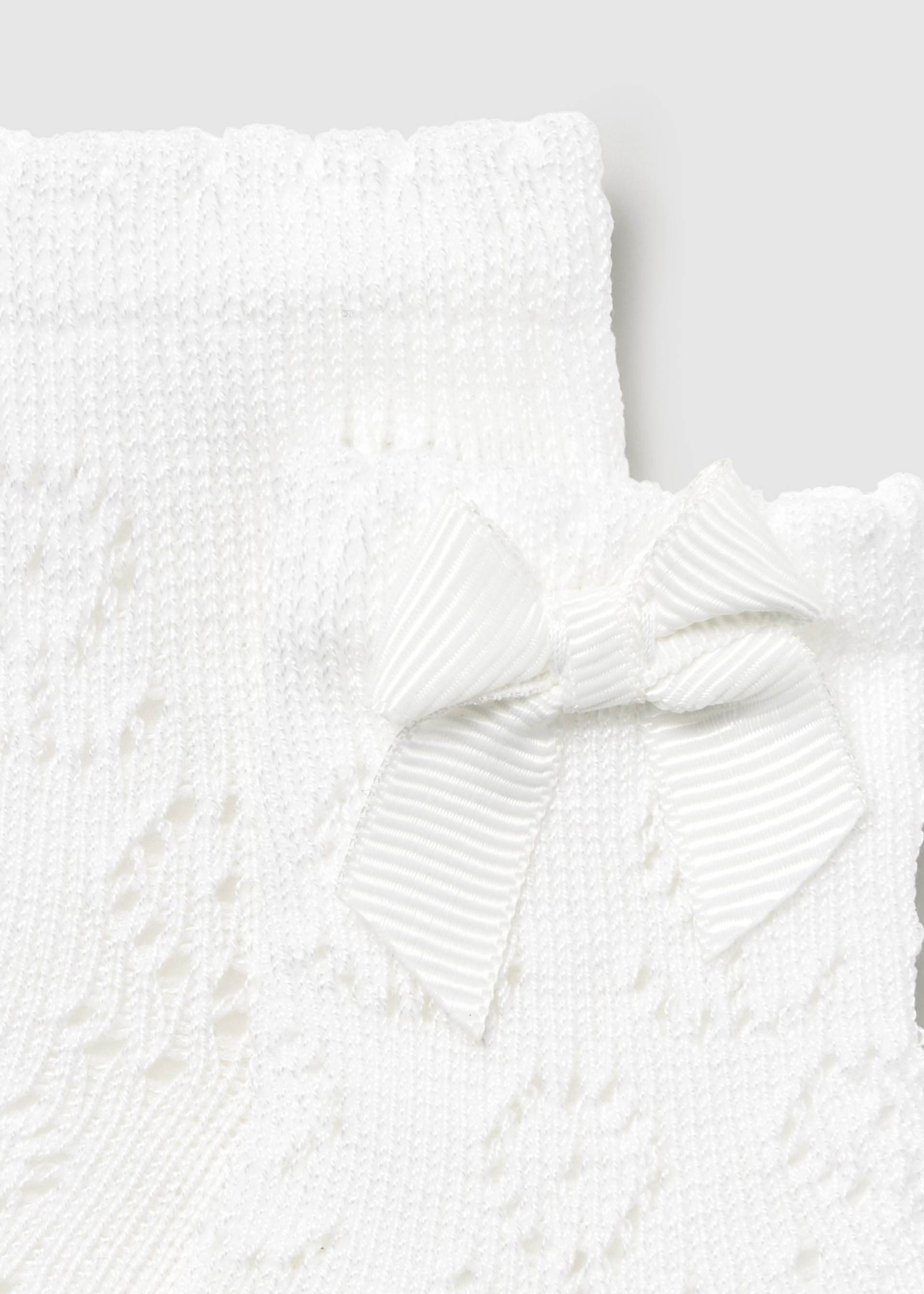 Newborn girl openwork socks