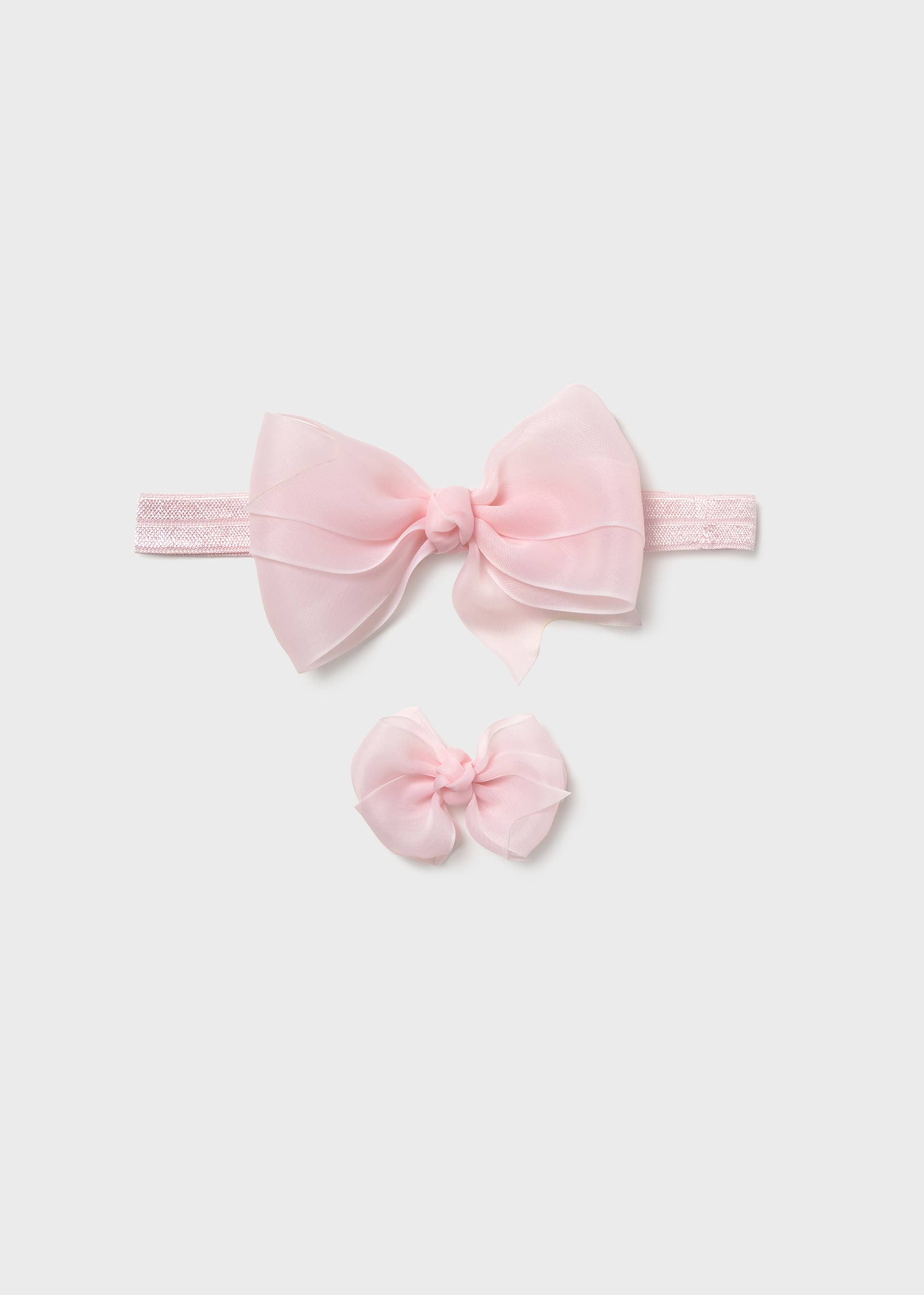 Newborn girl bow clip and headband set Newborn girl bow clip and headband set