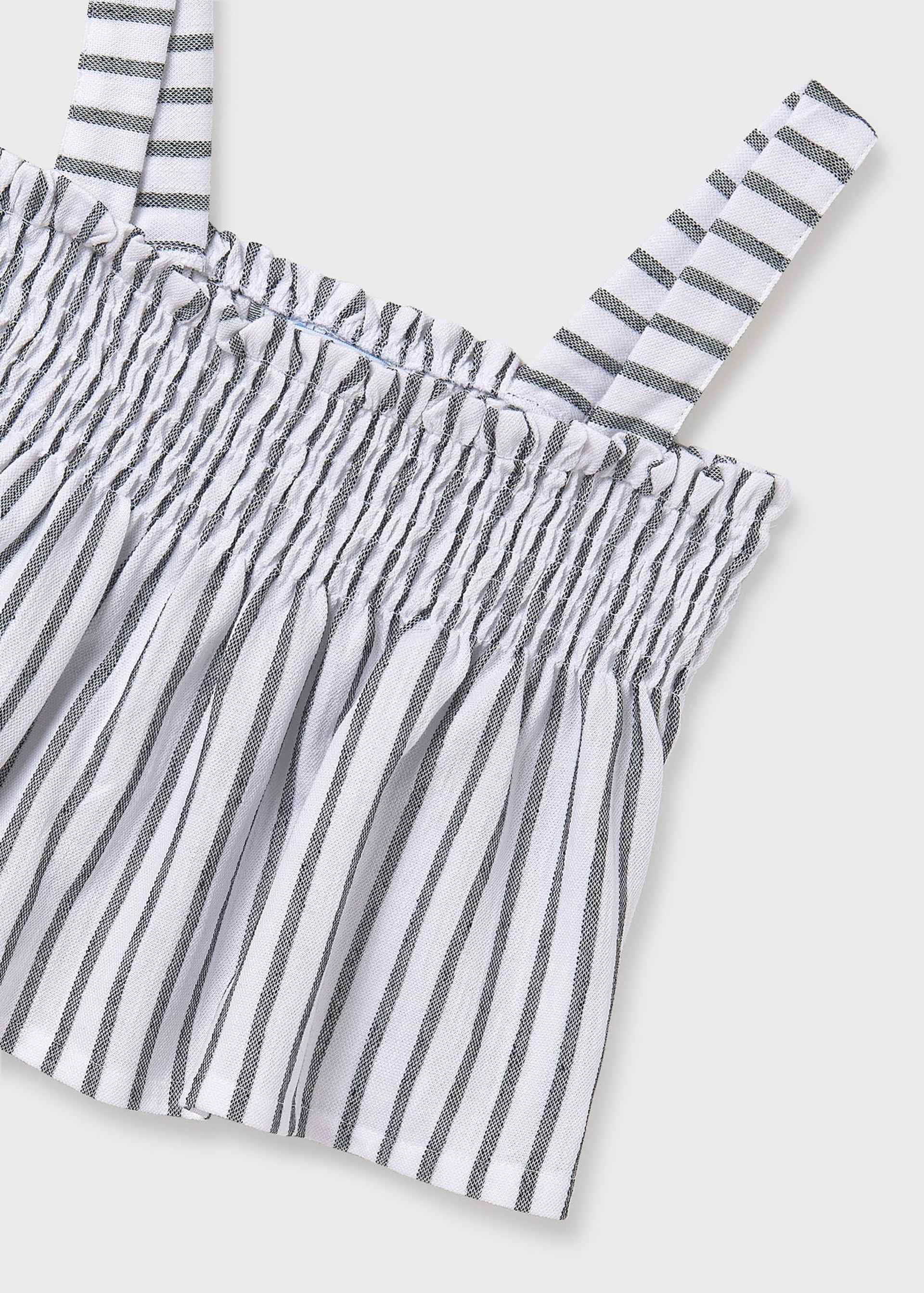 Top rayé à bretelles fille Top rayé à bretelles fille