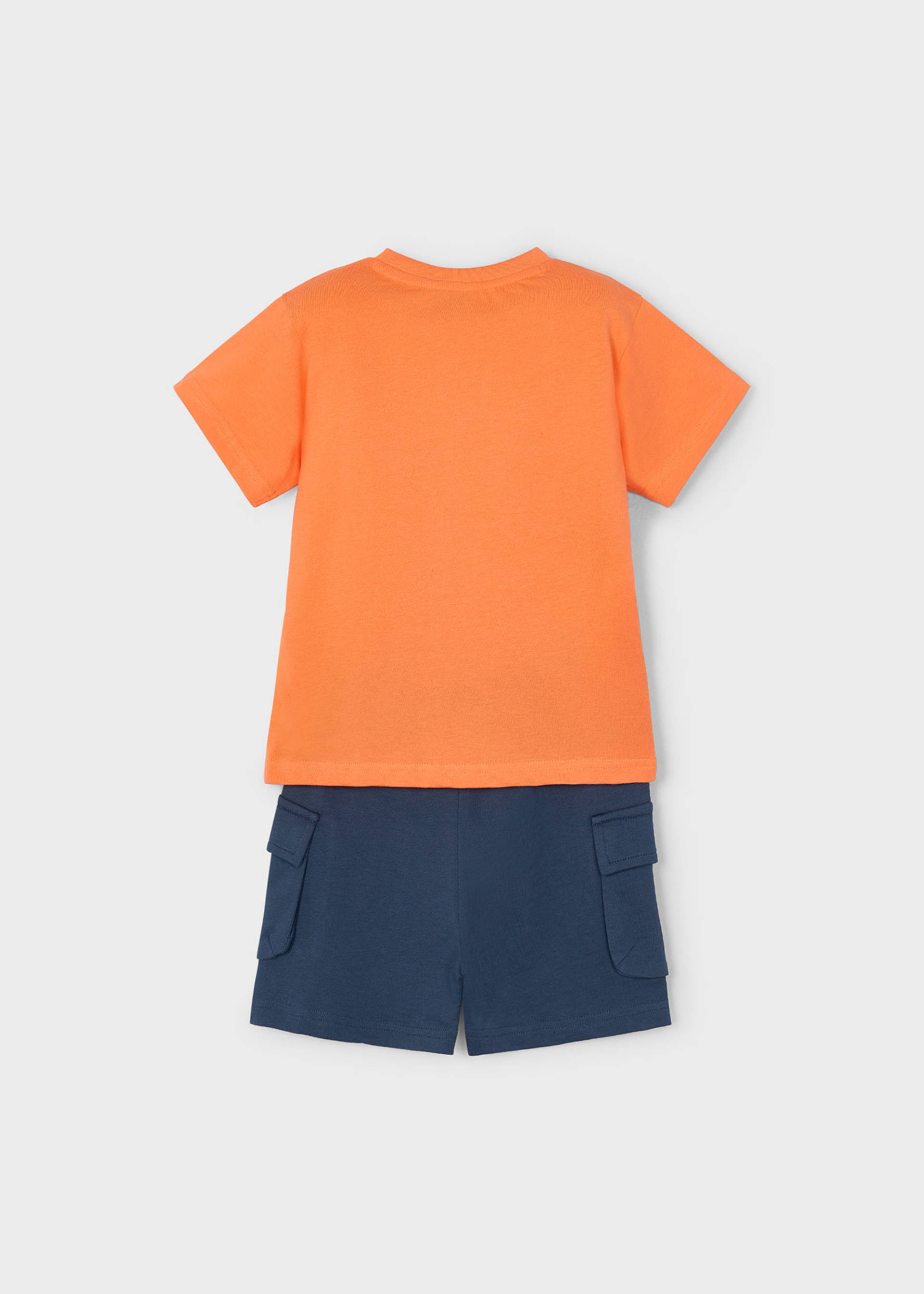 Boy cargo shorts and t-shirt set