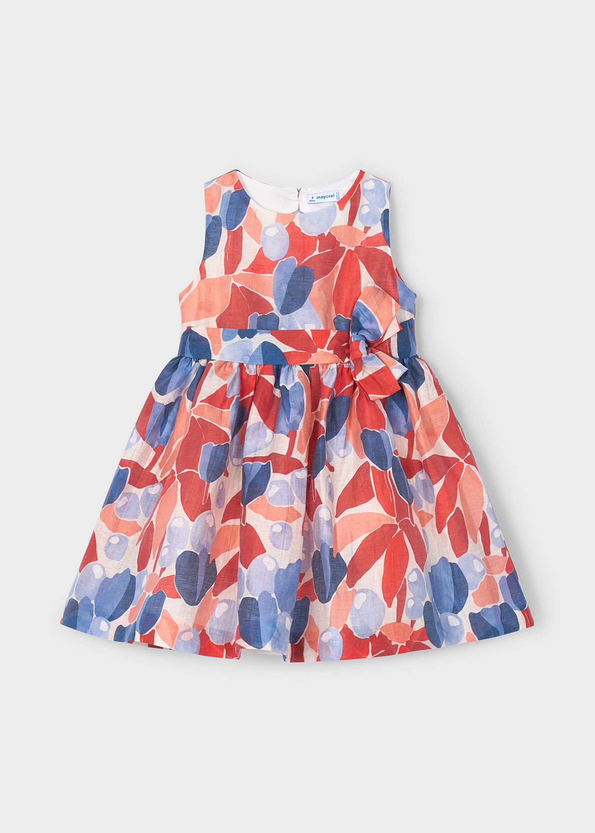 Vestido estampado flores menina