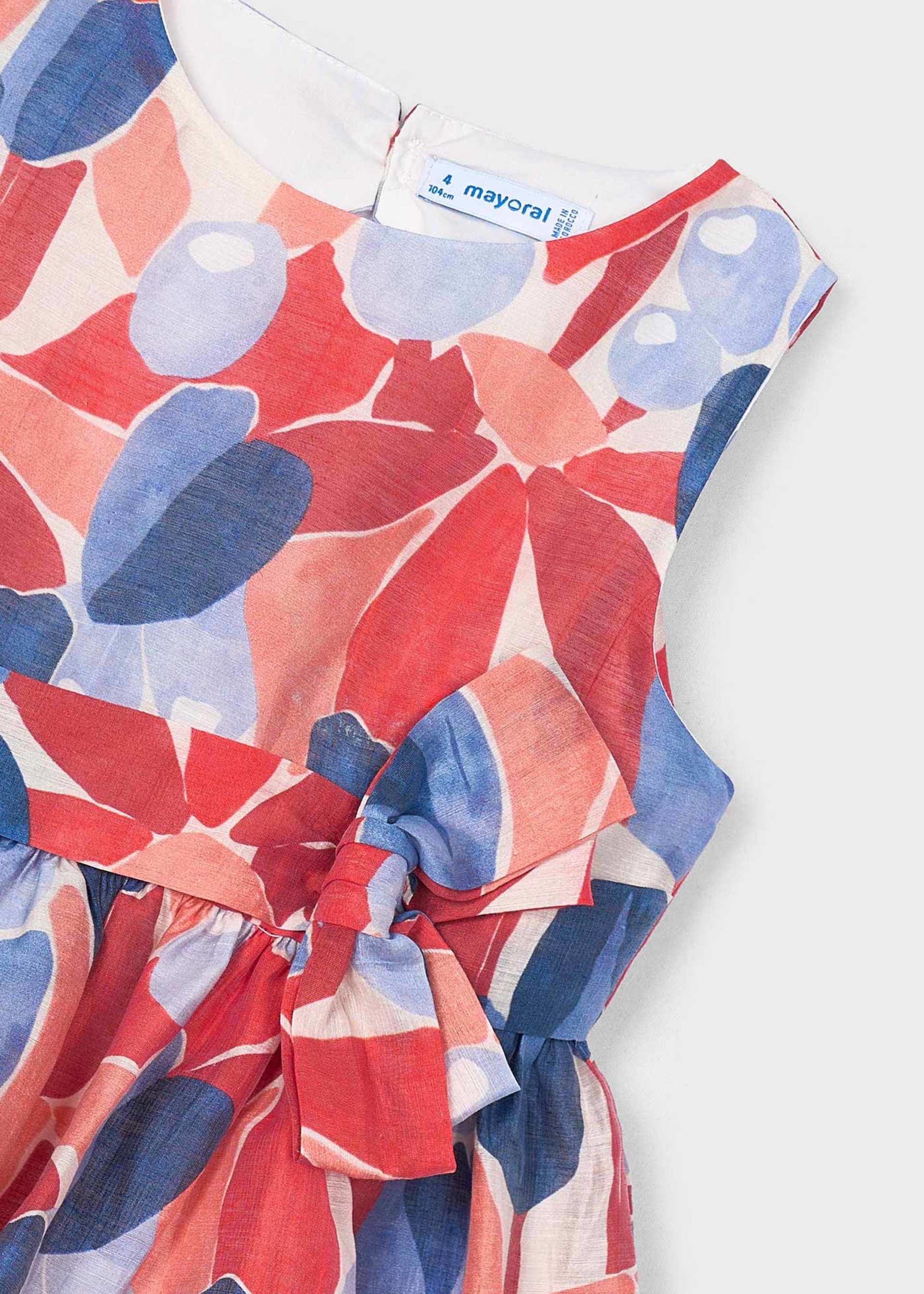 Vestido estampado flores menina
