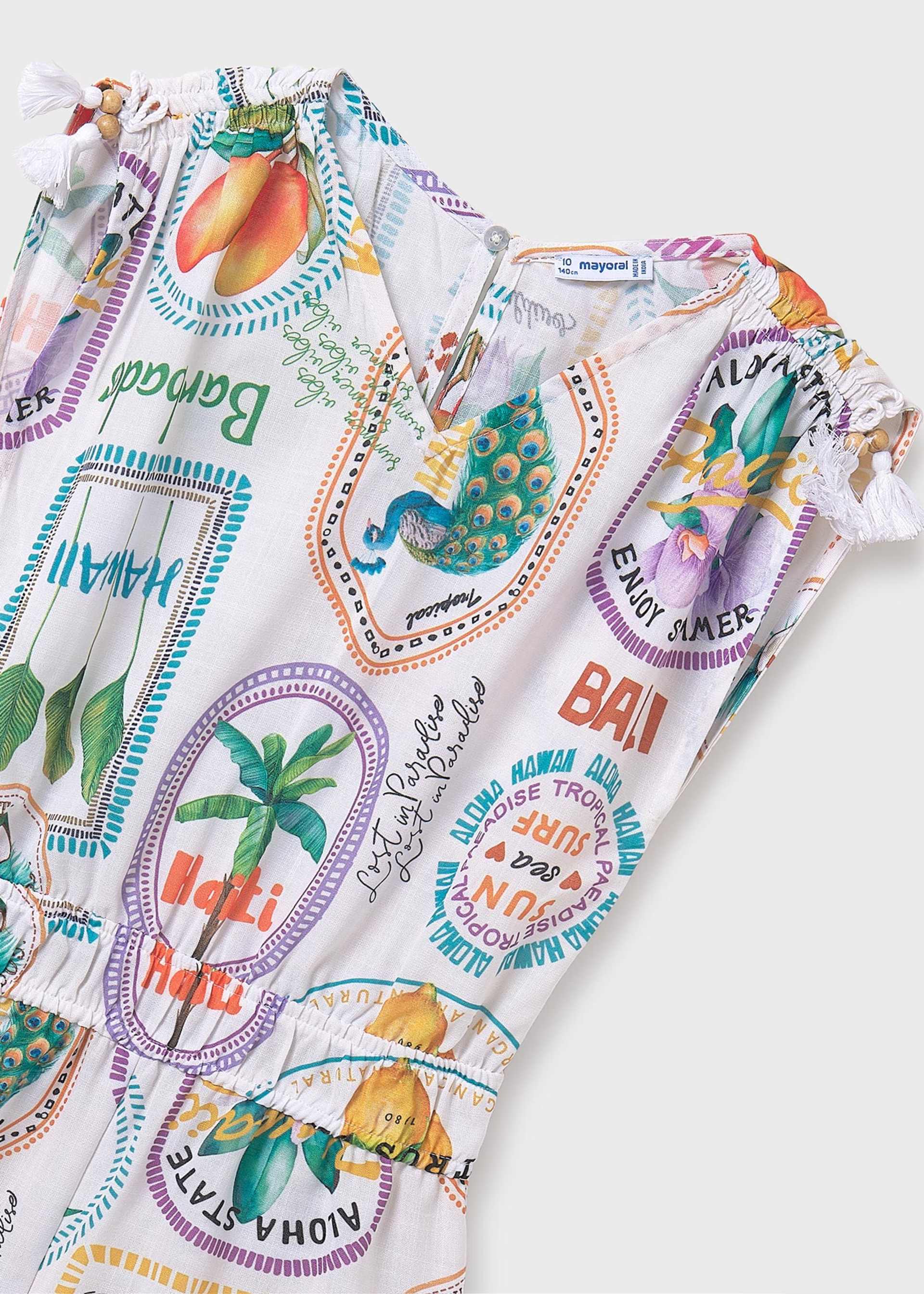 Girl print playsuit Girl print playsuit