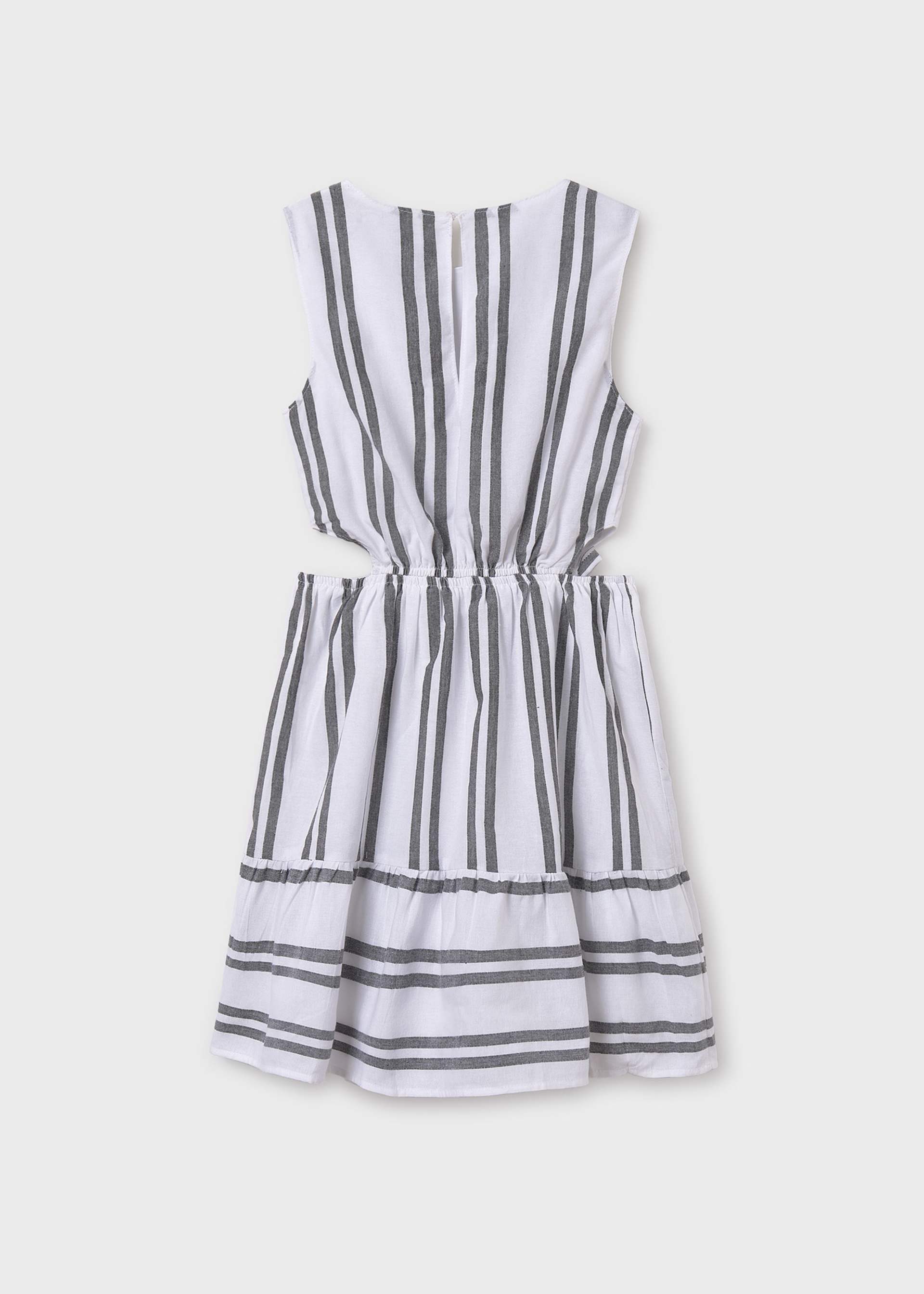 Girl Striped Cut Out Dress Girl Striped Cut Out Dress