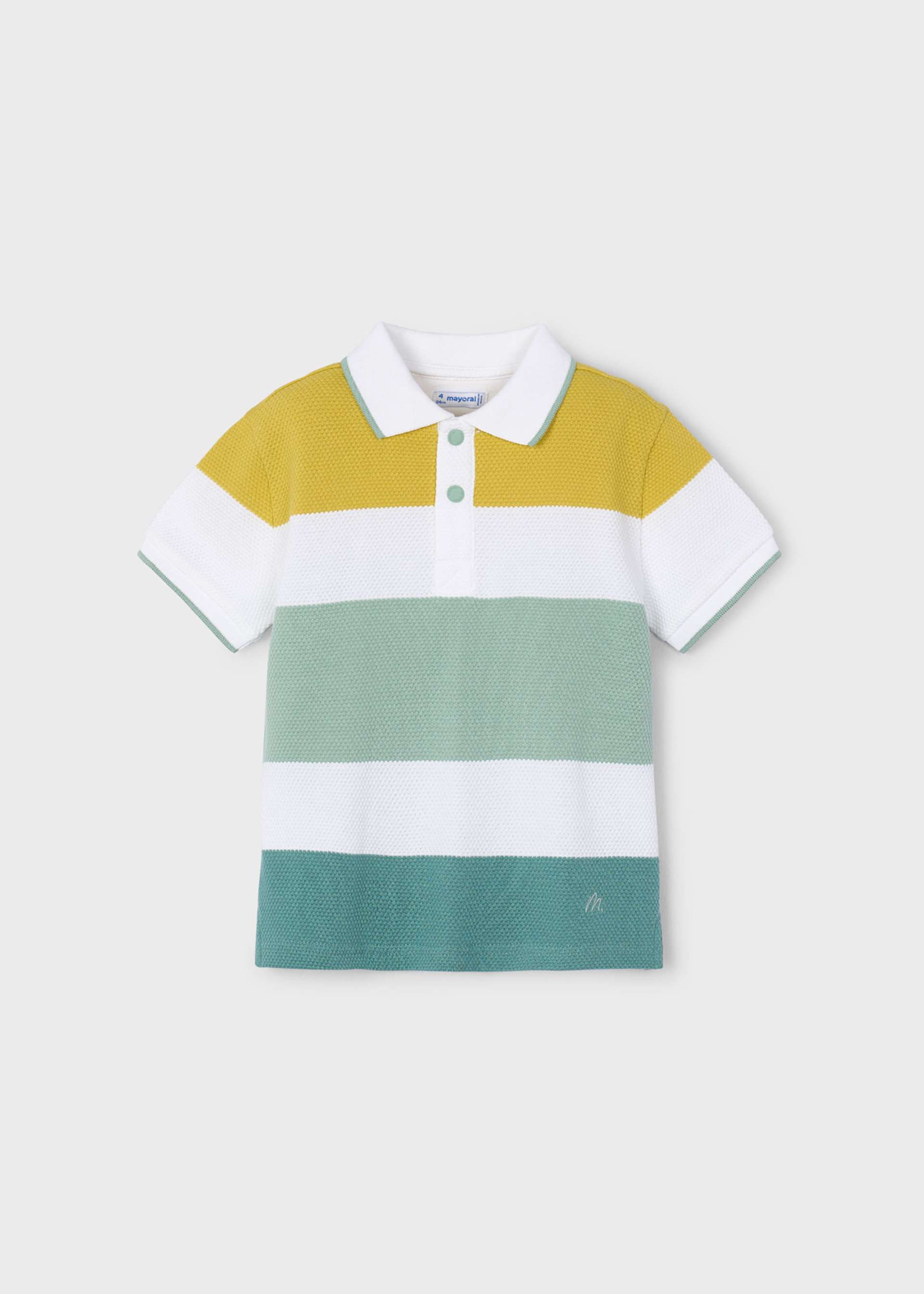 Boy pique striped polo shirt Boy pique striped polo shirt