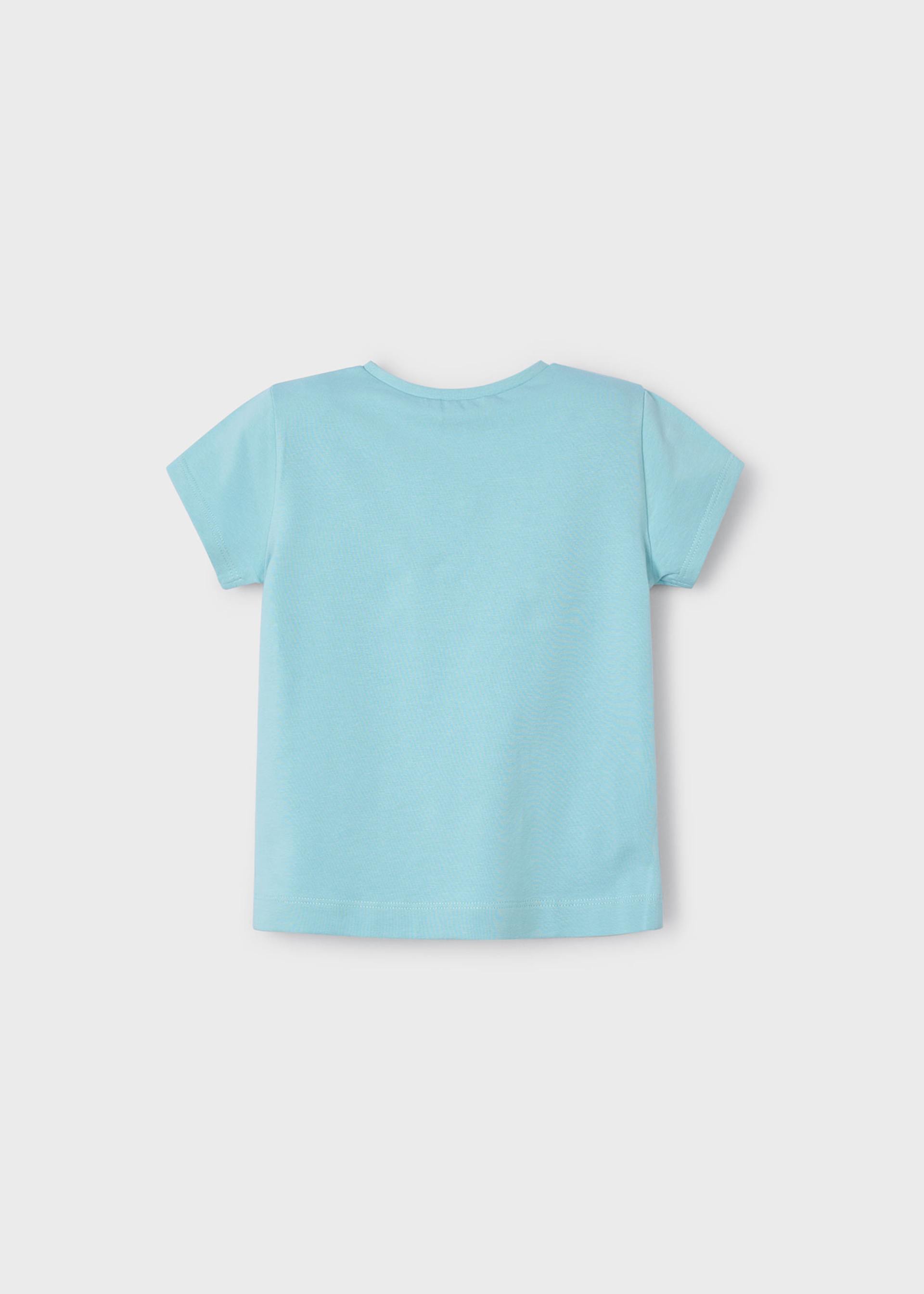 Playera básica flores niña