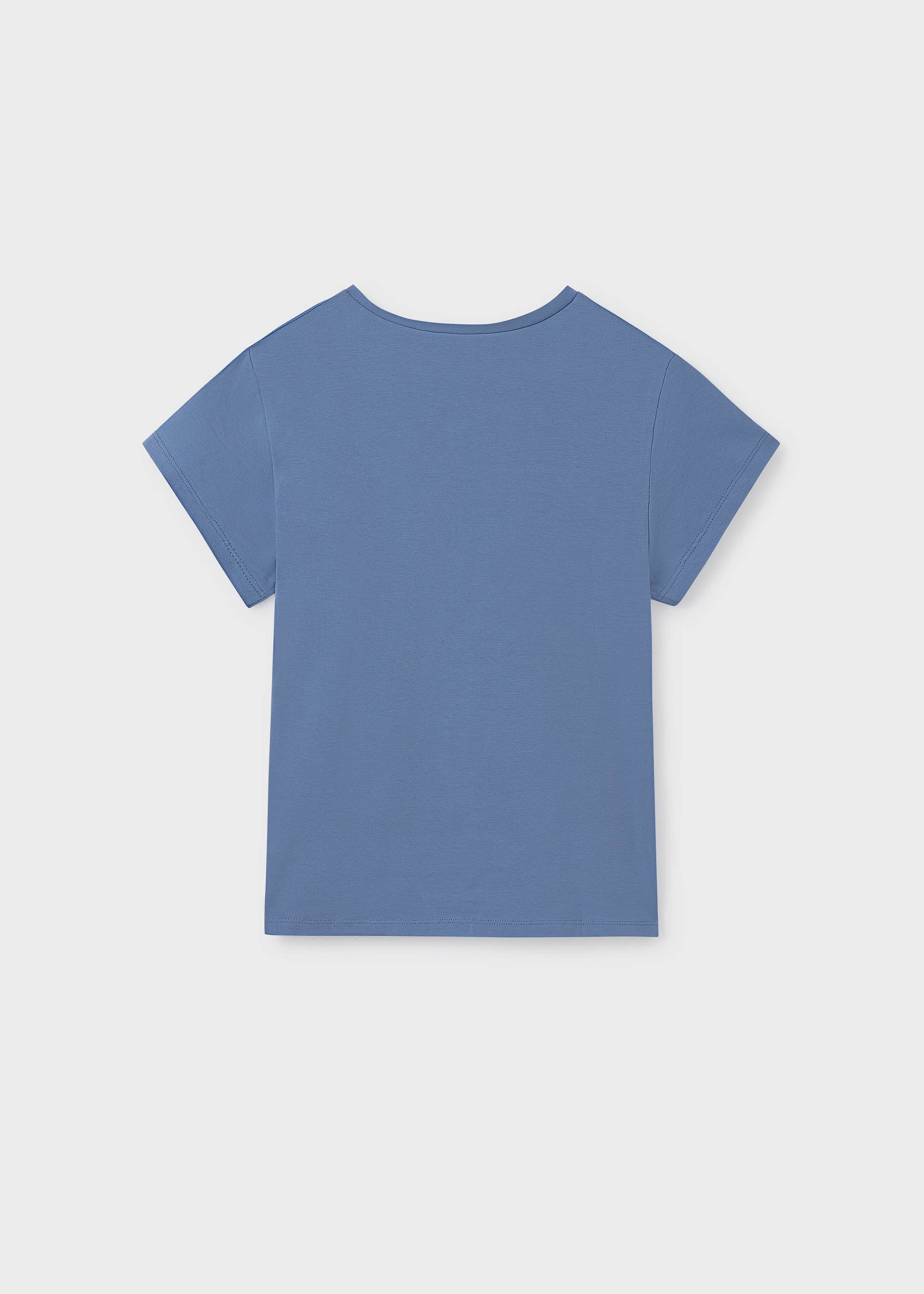 Girl basic metallic text t-shirt Girl basic metallic text t-shirt