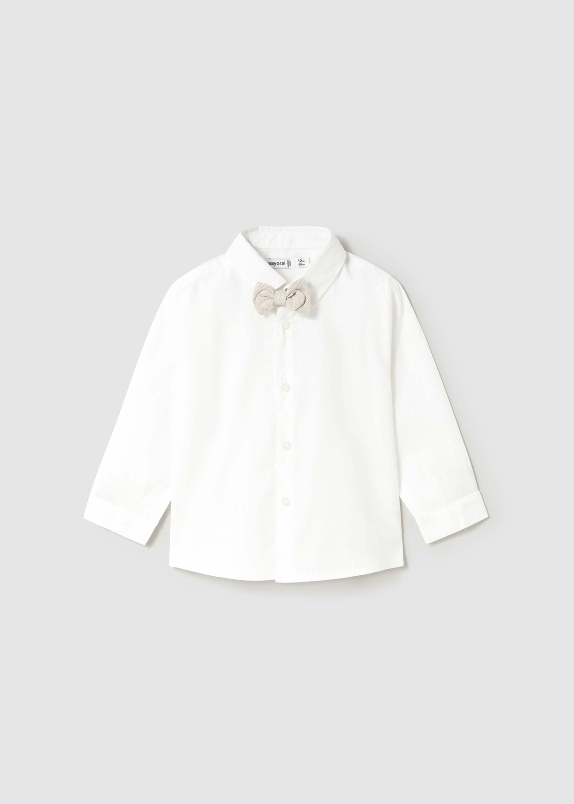 Baby Long-Sleeve Shirt with Bow Tie Baby Long-Sleeve Shirt with Bow Tie