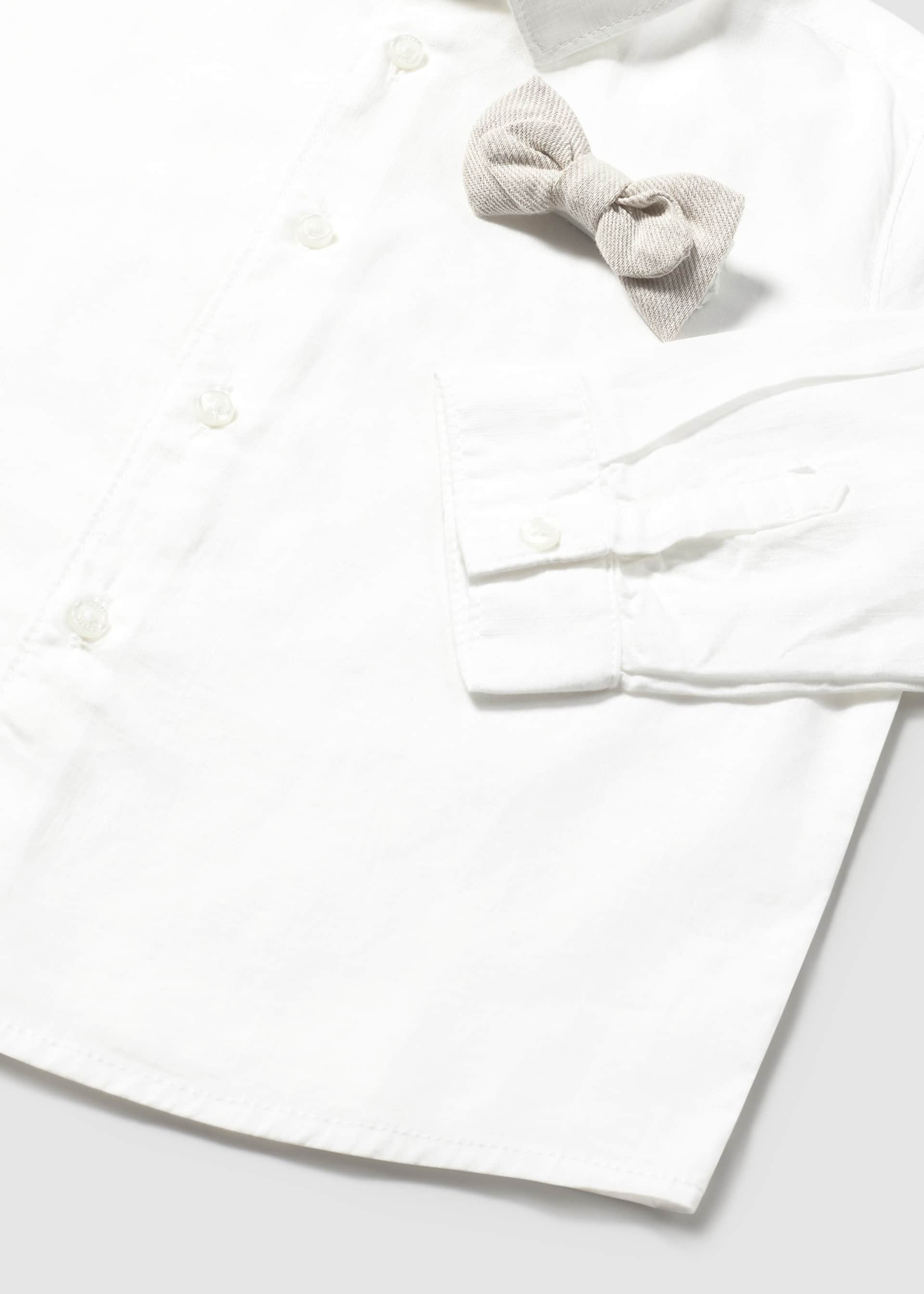 Baby Long-Sleeve Shirt with Bow Tie Baby Long-Sleeve Shirt with Bow Tie