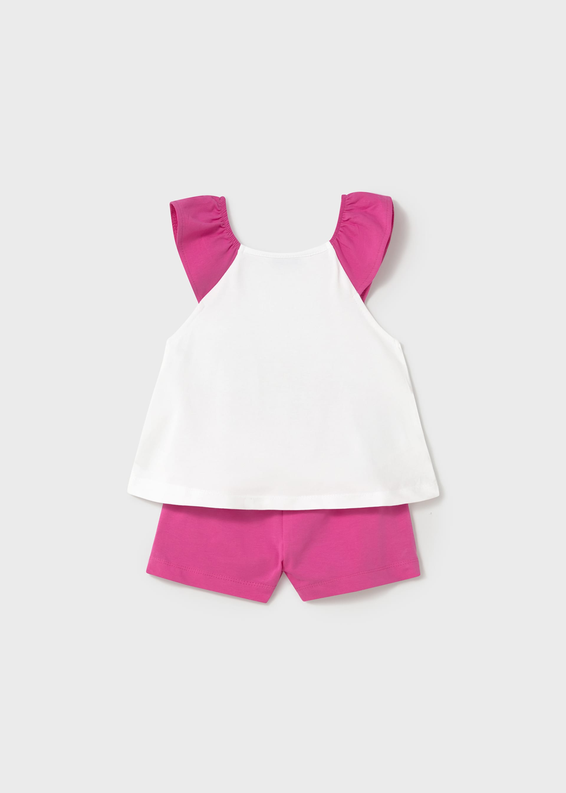 Ensemble short et t-shirt avec sérigraphie bébé