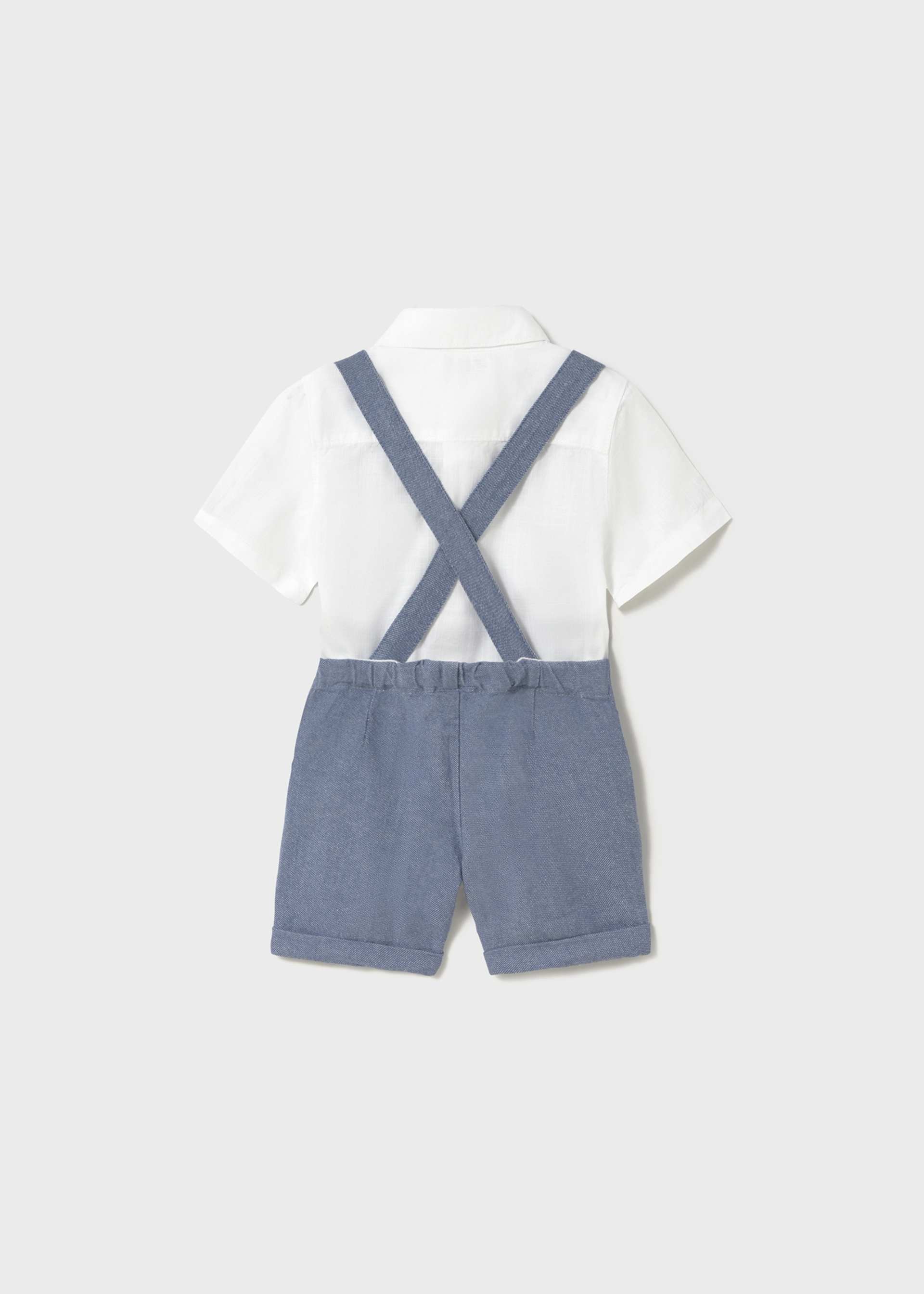 Ensemble bermuda et chemise avec nœud papillon bébé Ensemble bermuda et chemise avec nœud papillon bébé