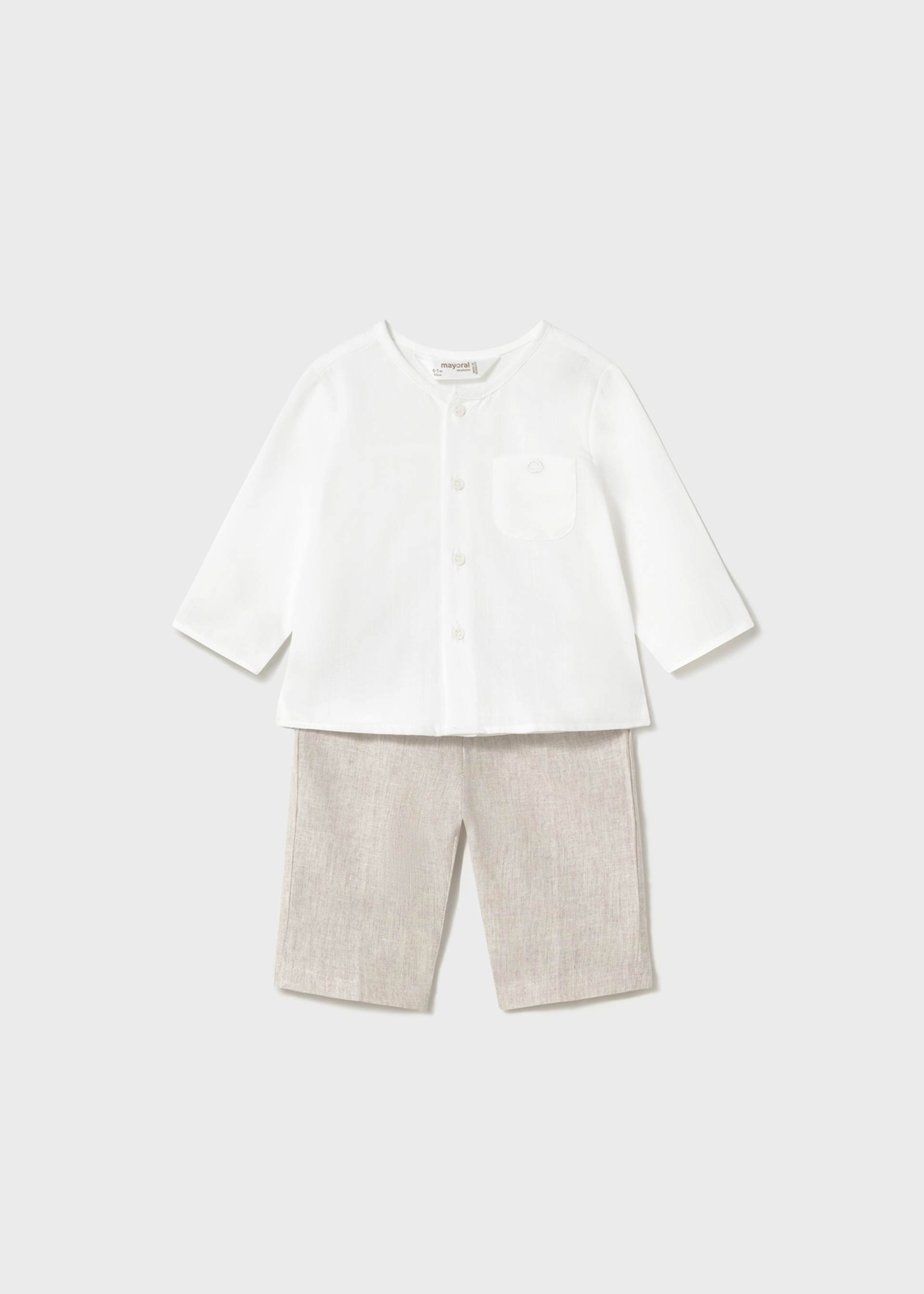 Set lange Hose und Hemd Neugeborene Set lange Hose und Hemd Neugeborene