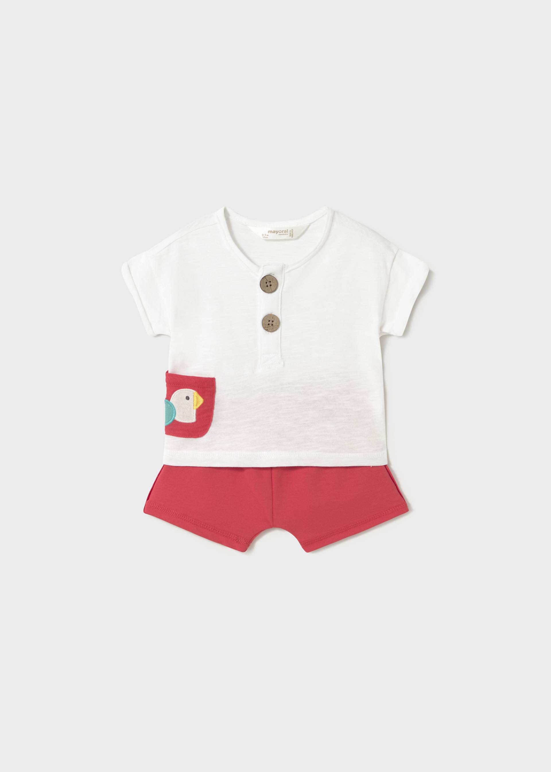 Newborn 4-Piece Set with Shorts