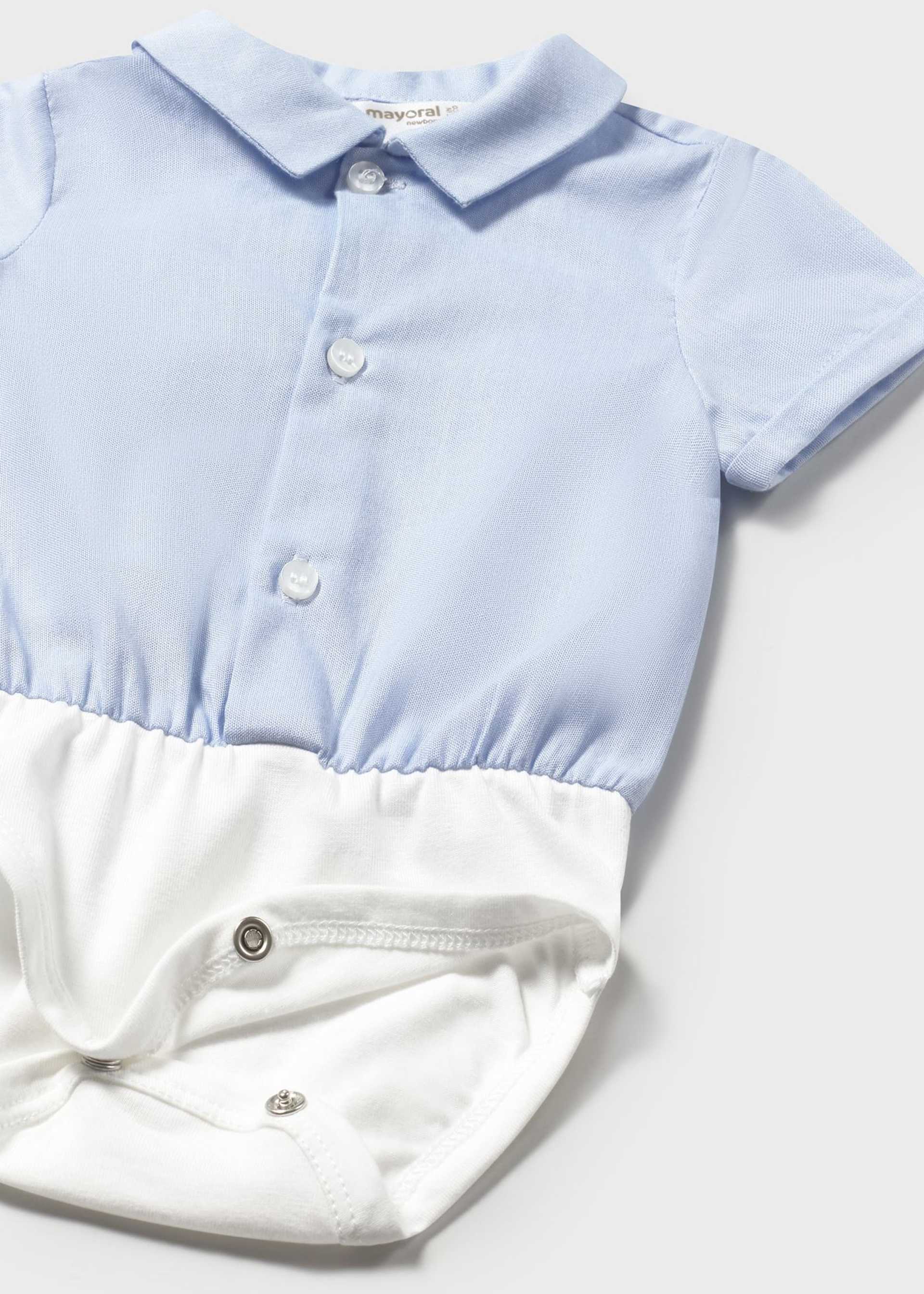 Newborn boy combined bodysuit