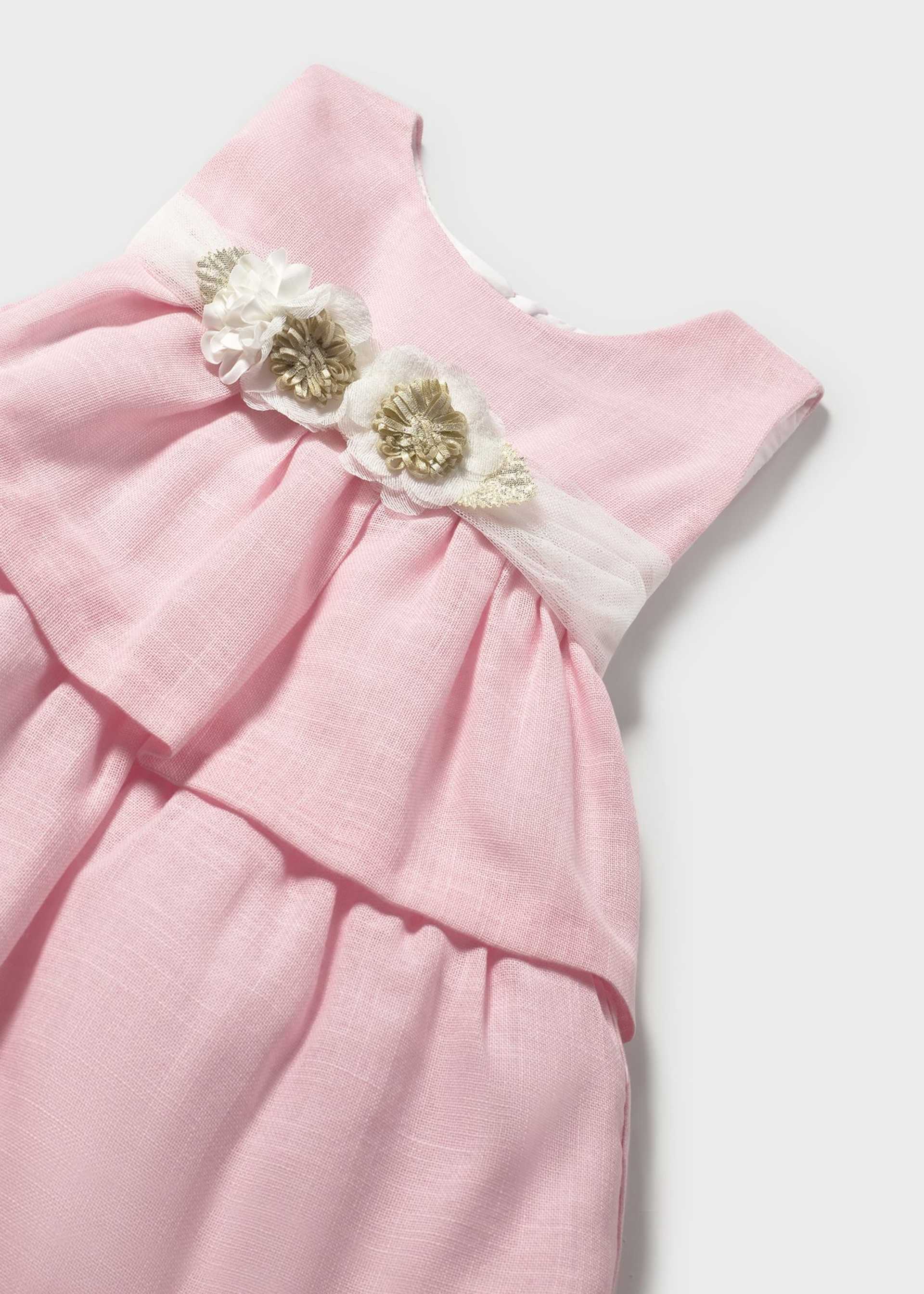 Baby Dress with Floral Sash Baby Dress with Floral Sash