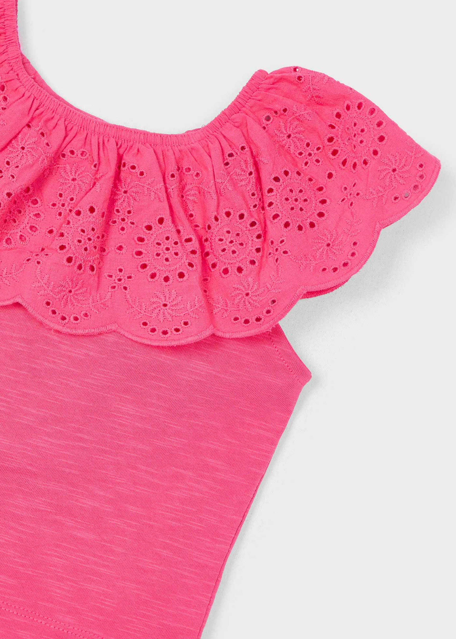 Playera holán perforado niña