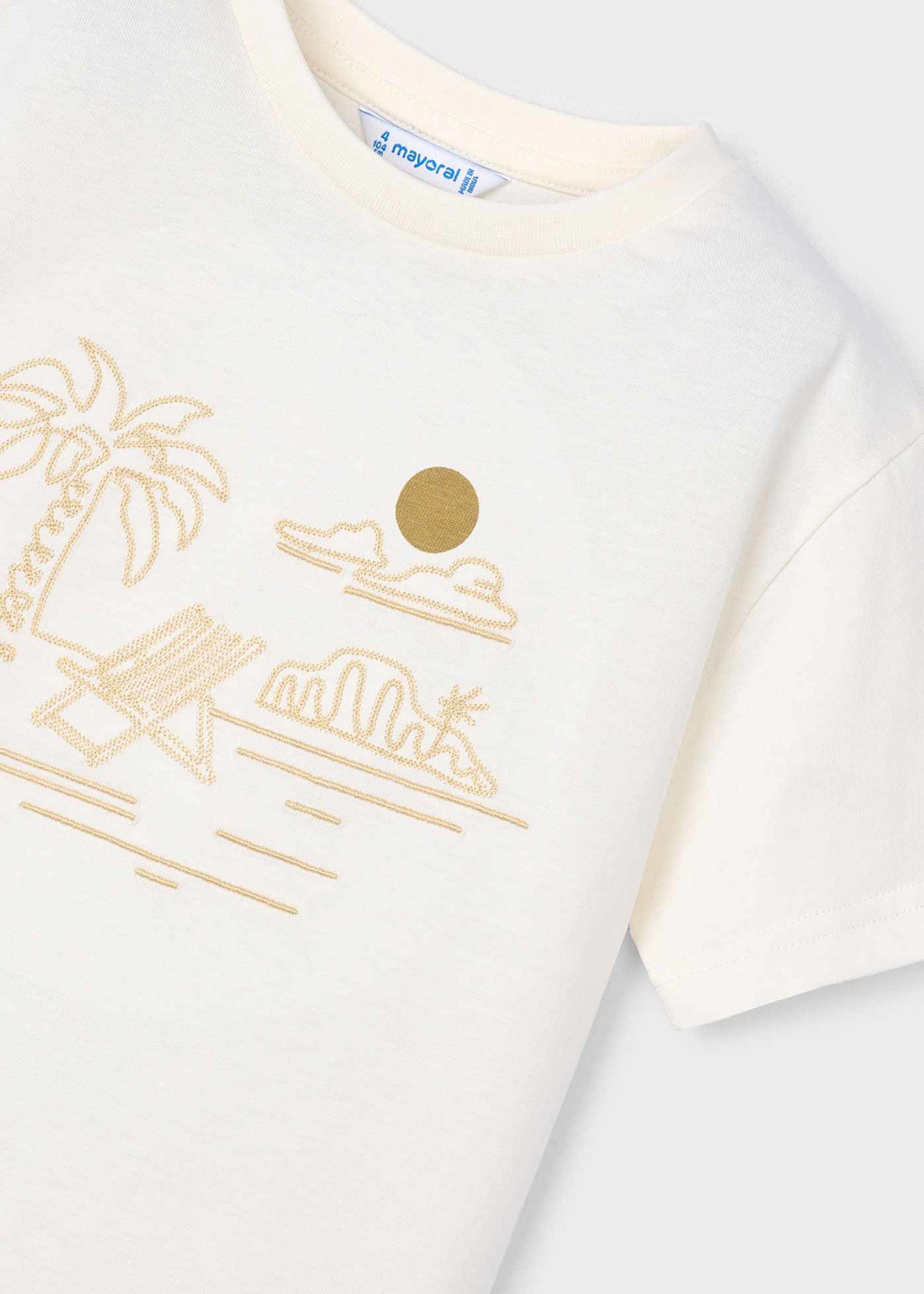 Camiseta bordado playa niño Camiseta bordado playa niño