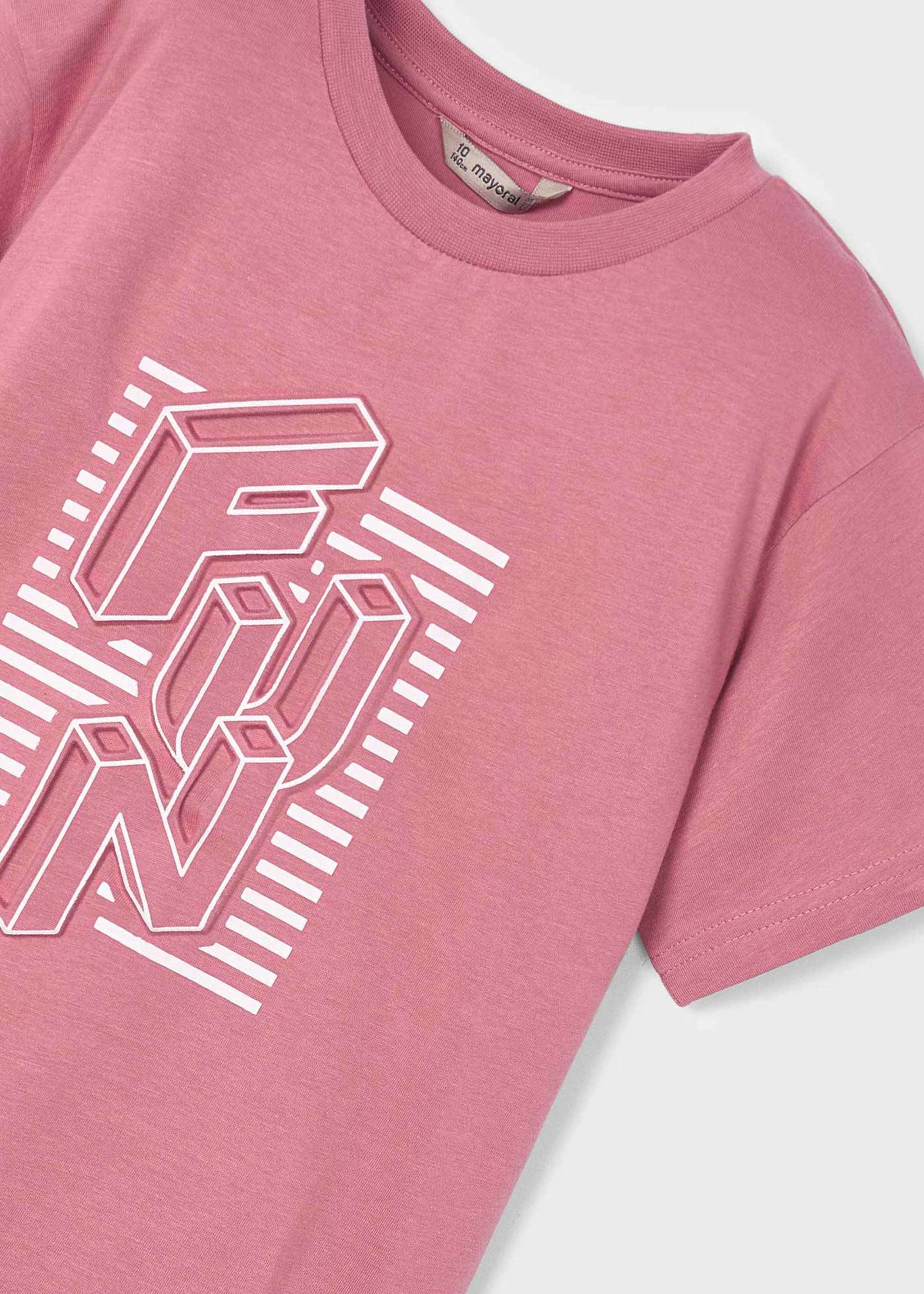 T-Shirt Textrelief Jungen T-Shirt Textrelief Jungen