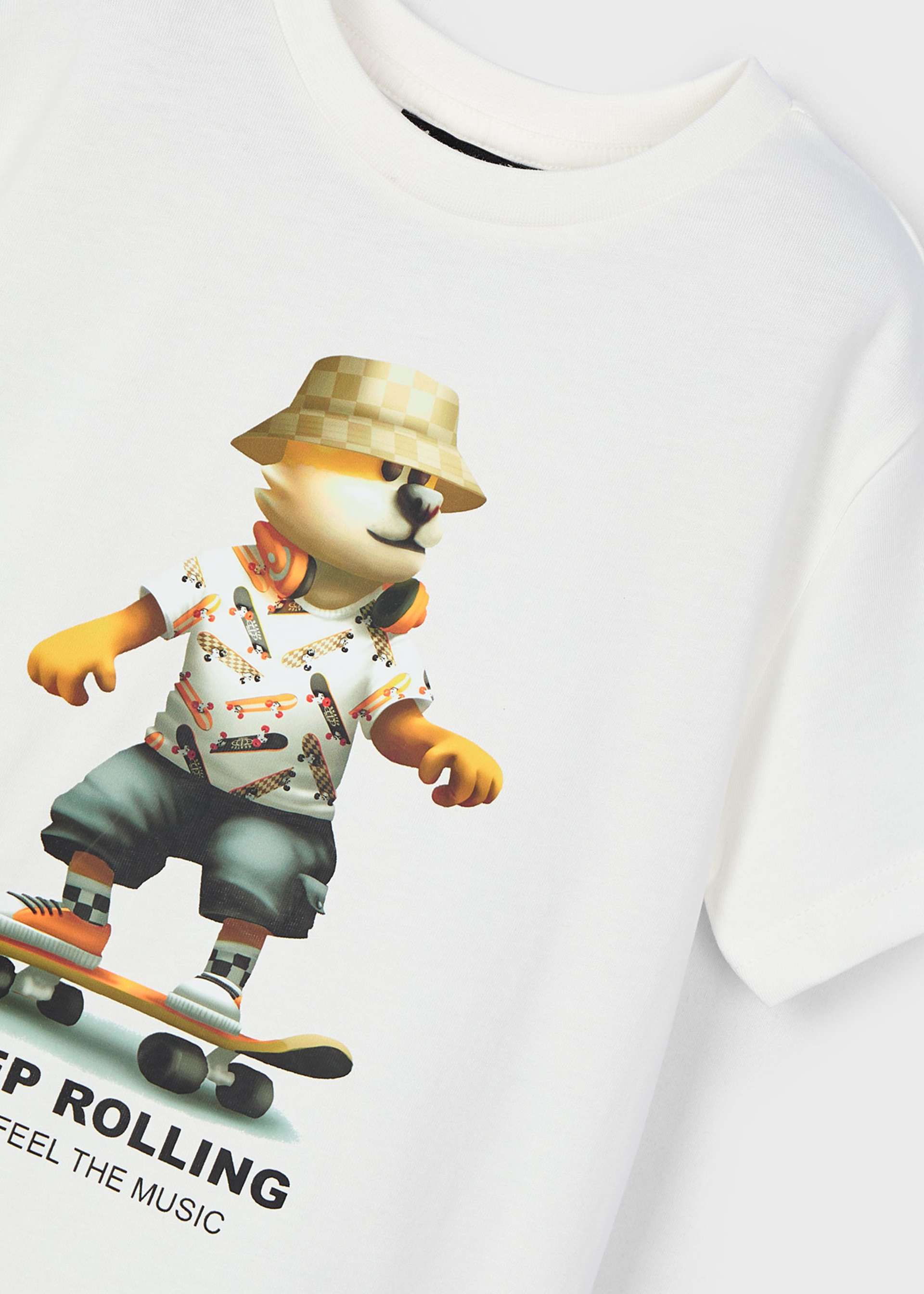 T-Shirt animal Skateboard Jungen