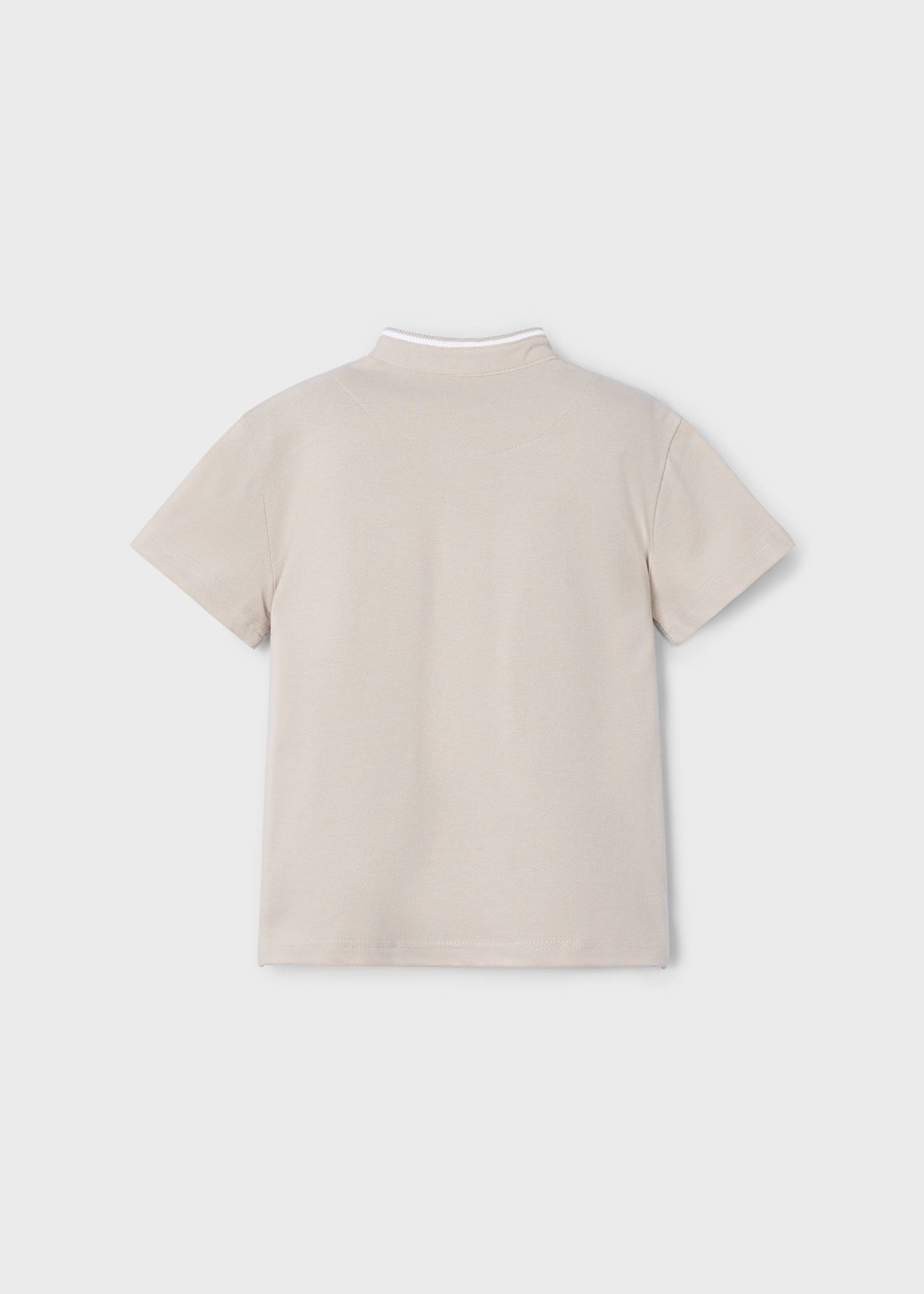 Boy mao collar polo shirt