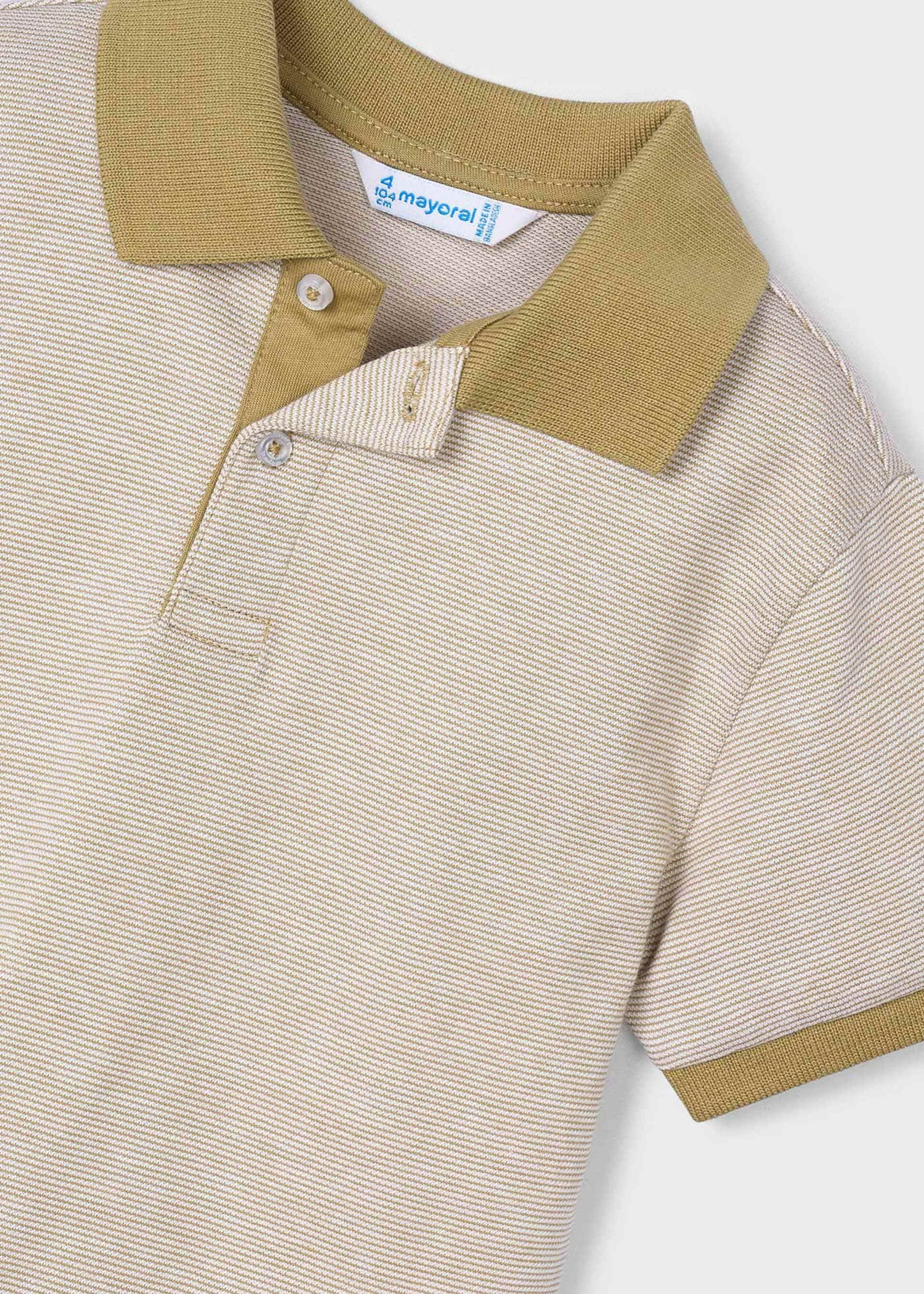 Boy contrast polo shirt