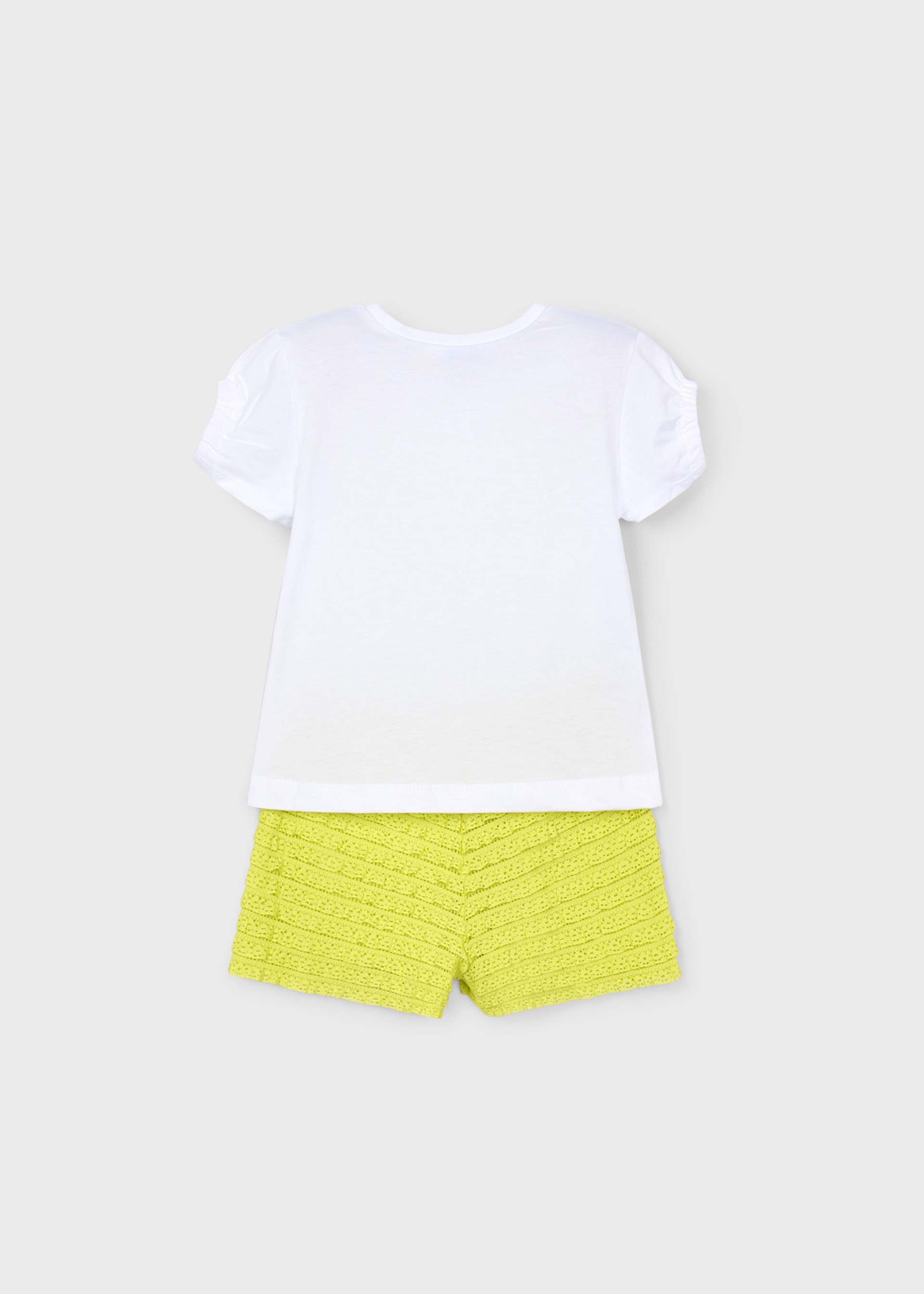 Girl shorts and print top set