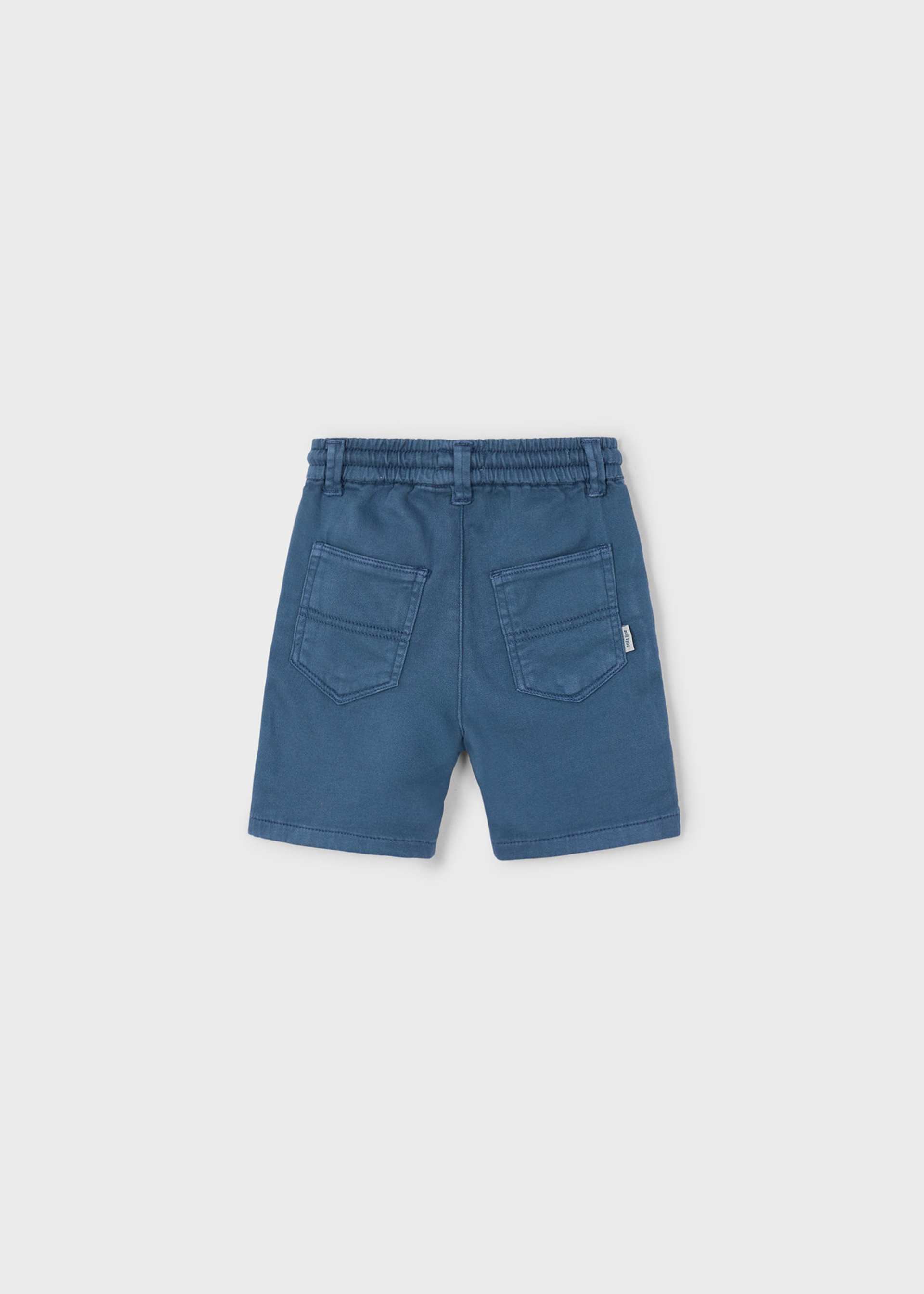 Boy twill shorts with drawstring Boy twill shorts with drawstring