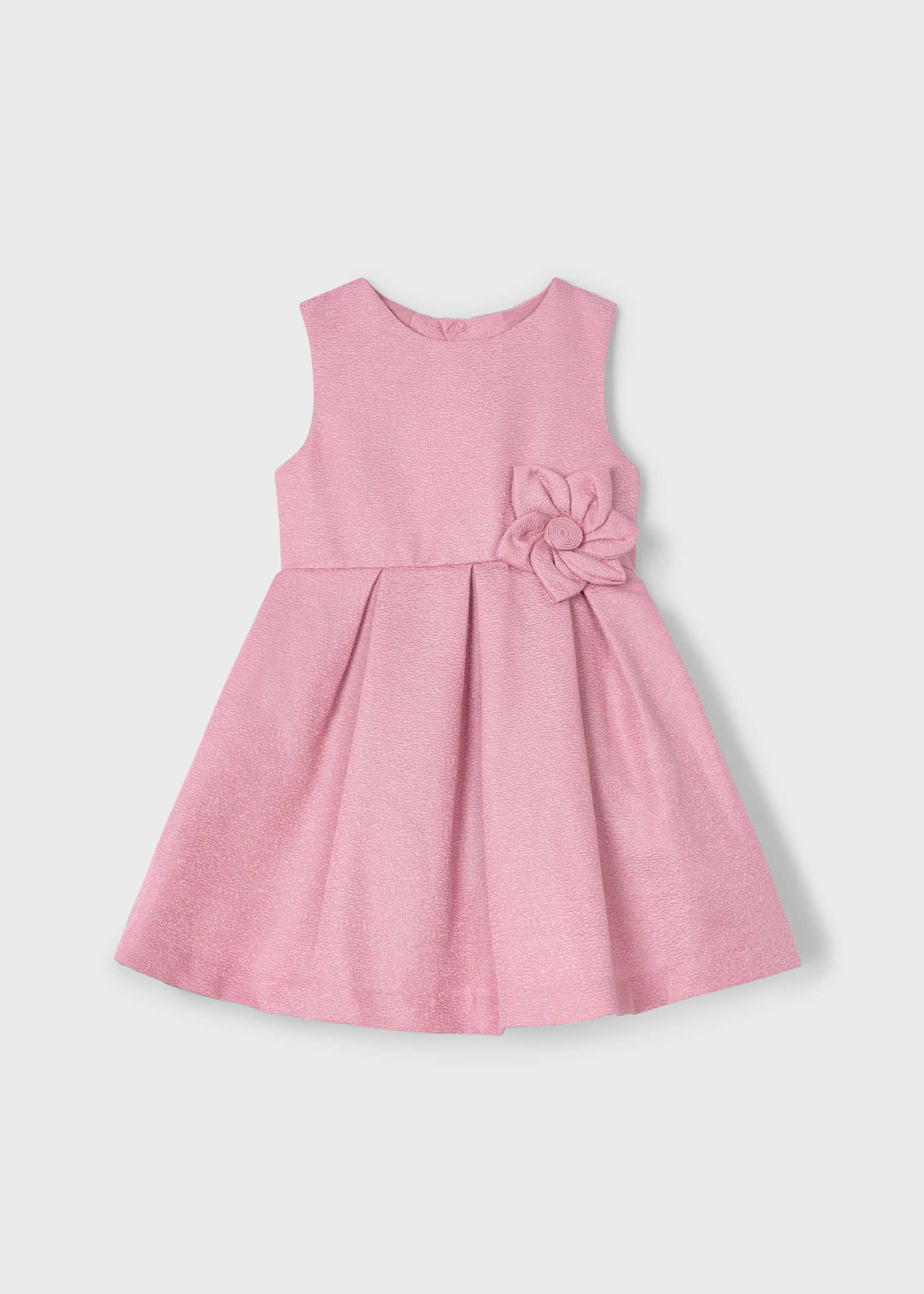 Girl structured satin dress Girl structured satin dress