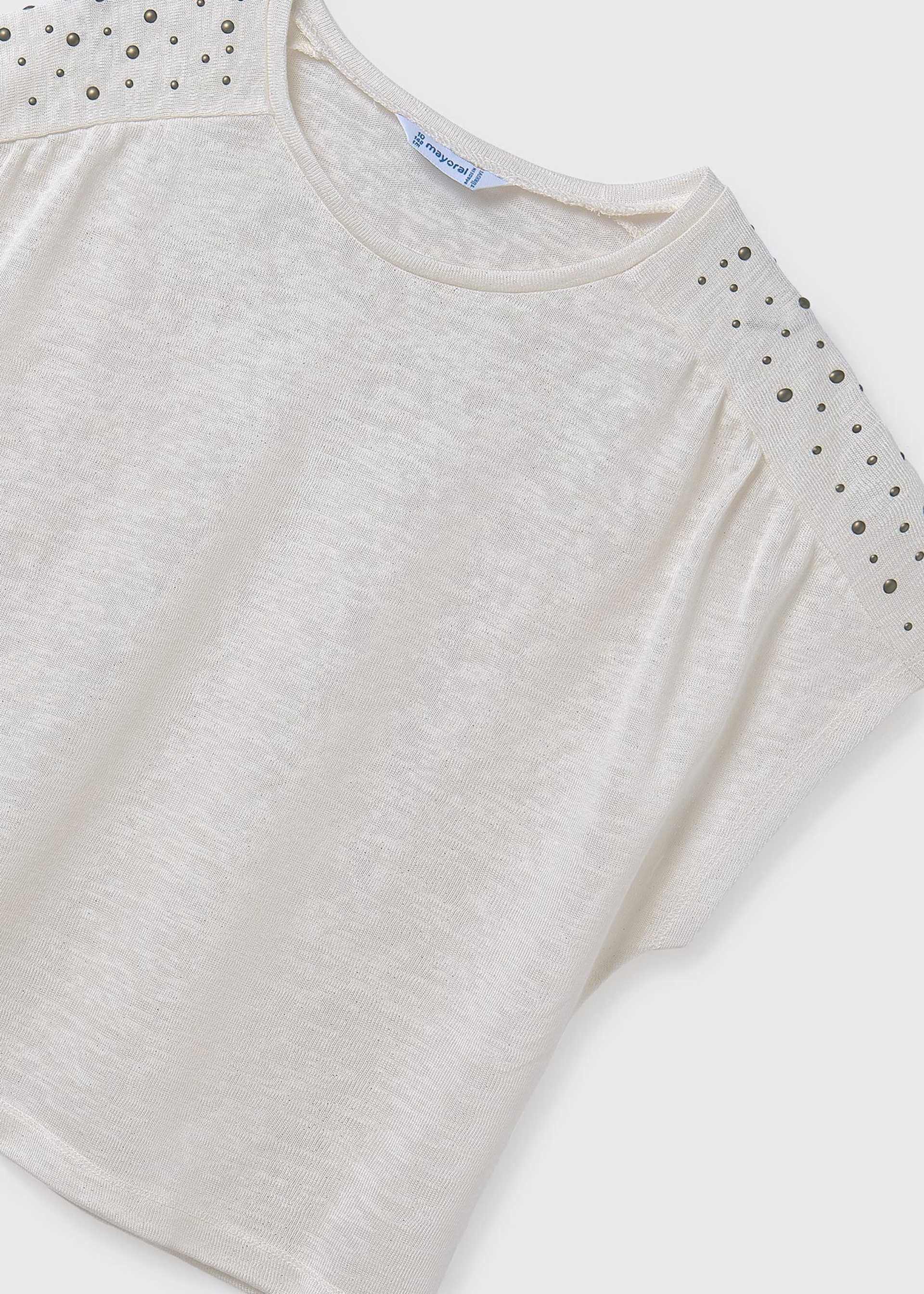 Тениска с капси за момиче