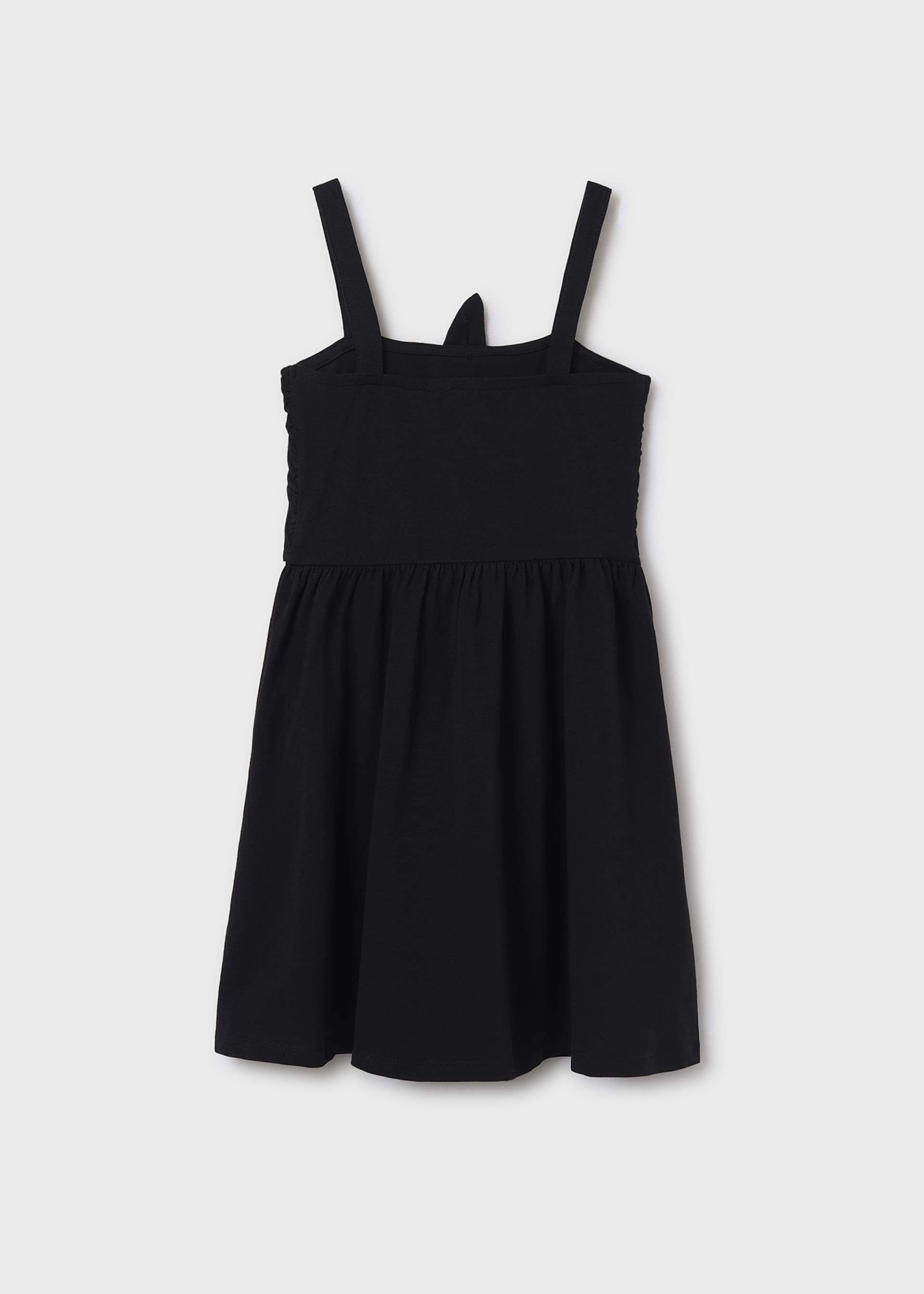 Robe à bretelles avec fleur fille Robe à bretelles avec fleur fille