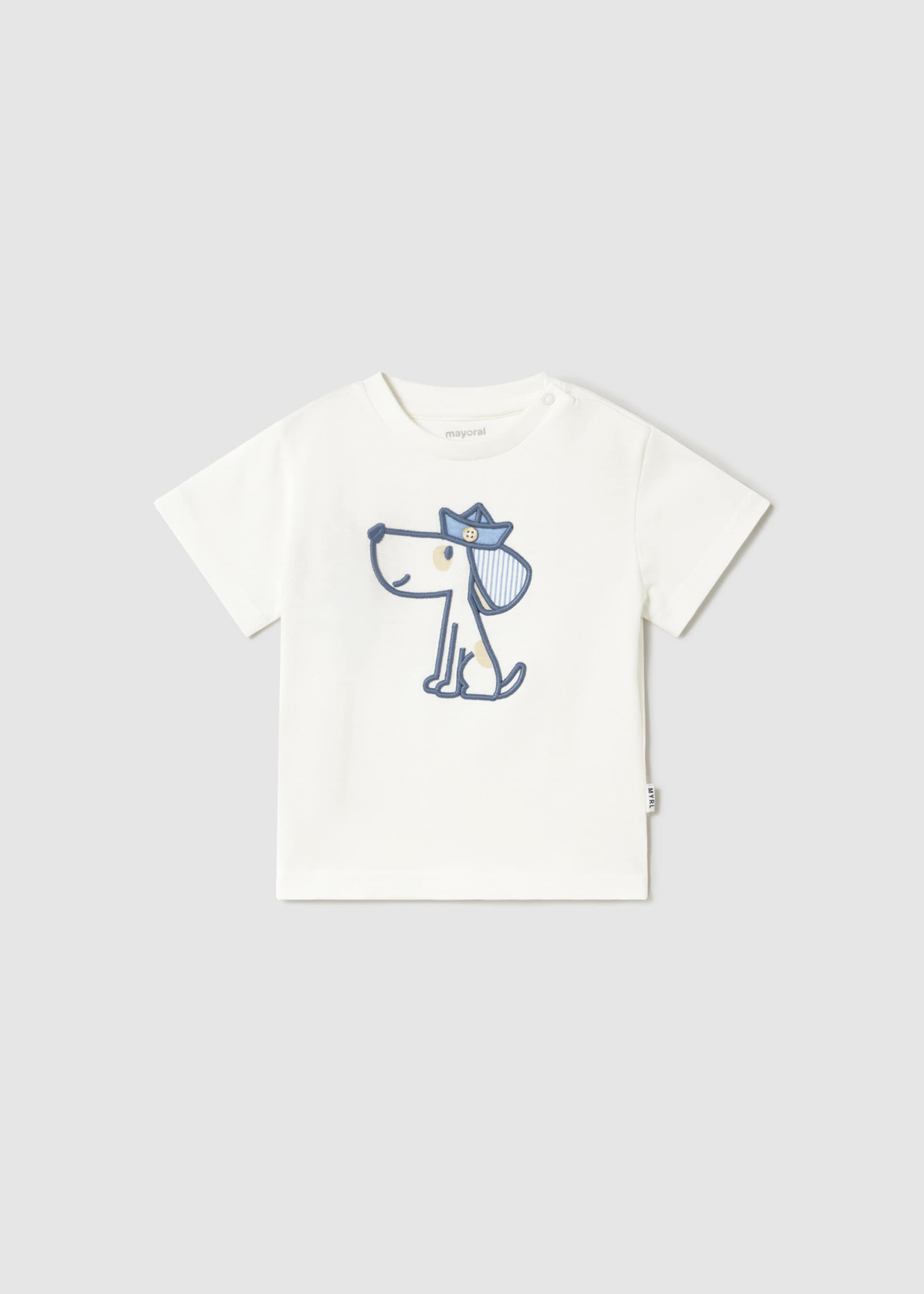 Camiseta liso aplique bebé