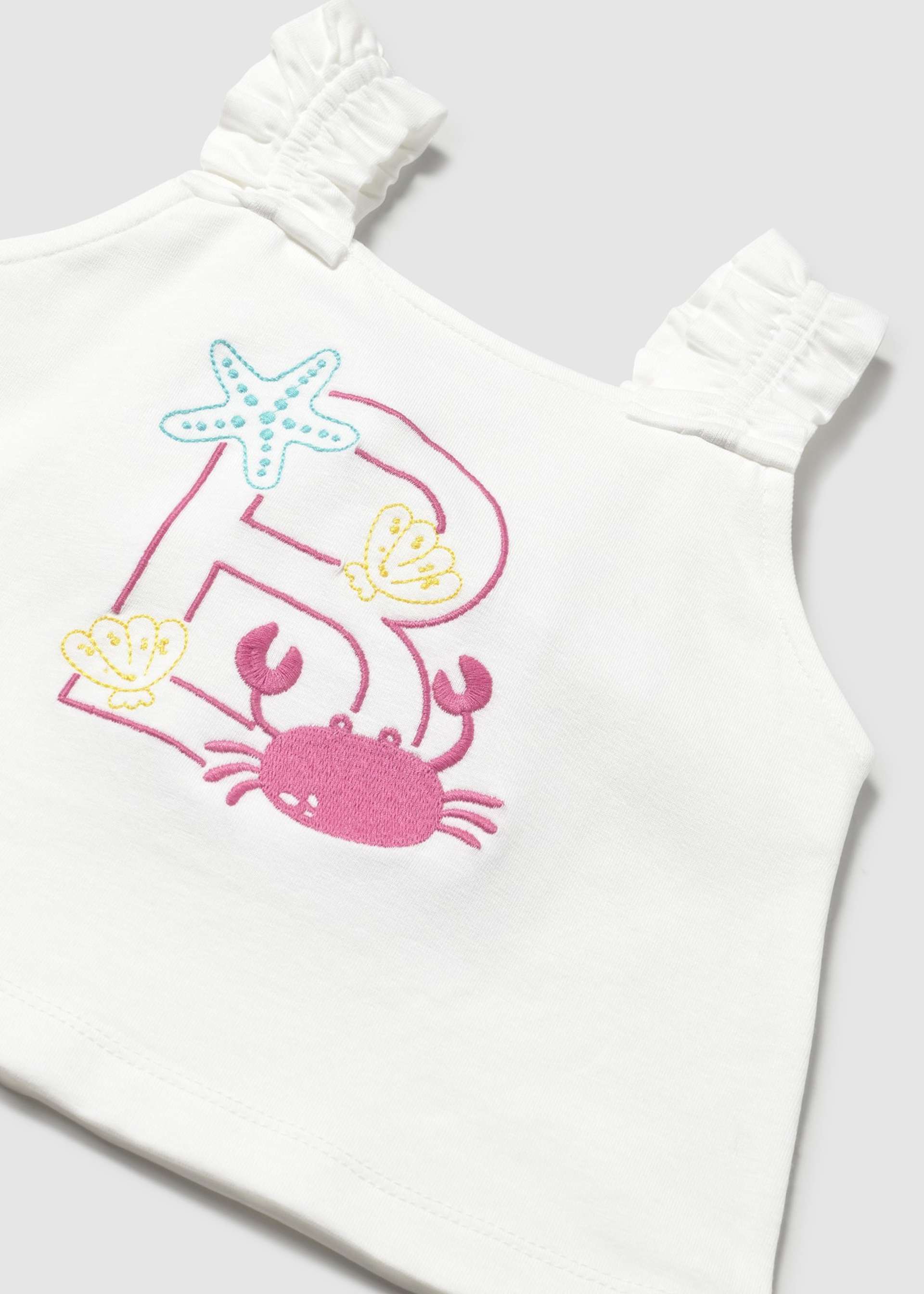 Baby embroidered strappy top