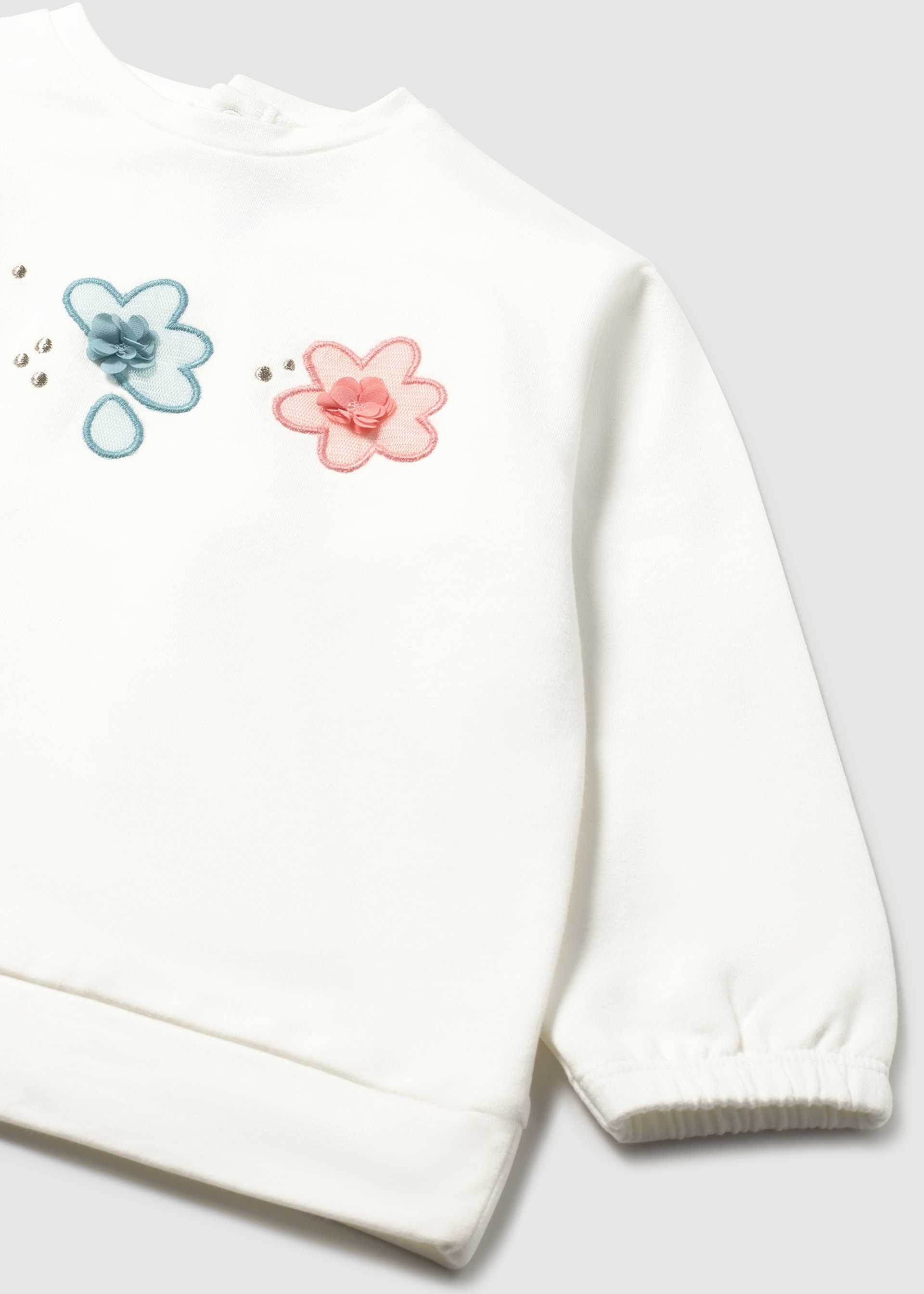 Pull brodé en polaire bébé