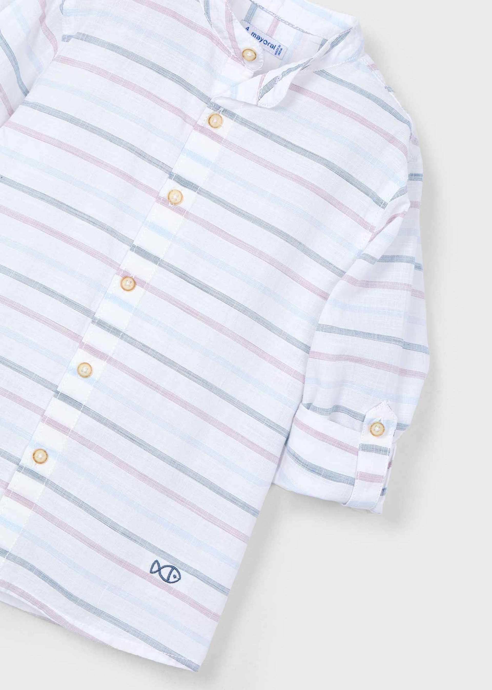 Chemise à rayures horizontales garçon Chemise à rayures horizontales garçon