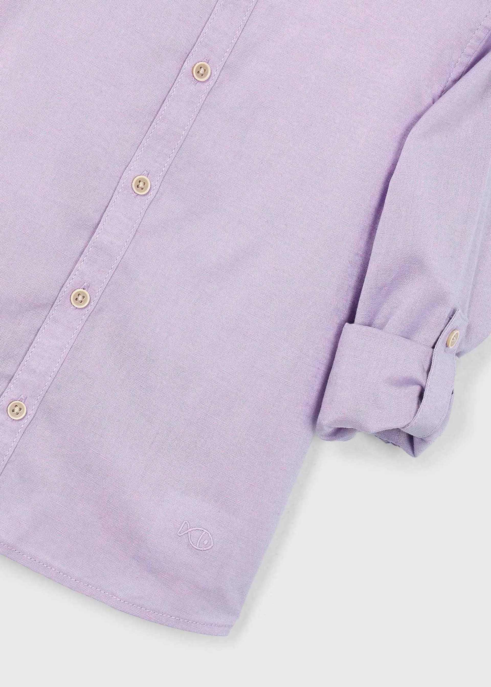 Chemise en lin col mao garçon Chemise en lin col mao garçon