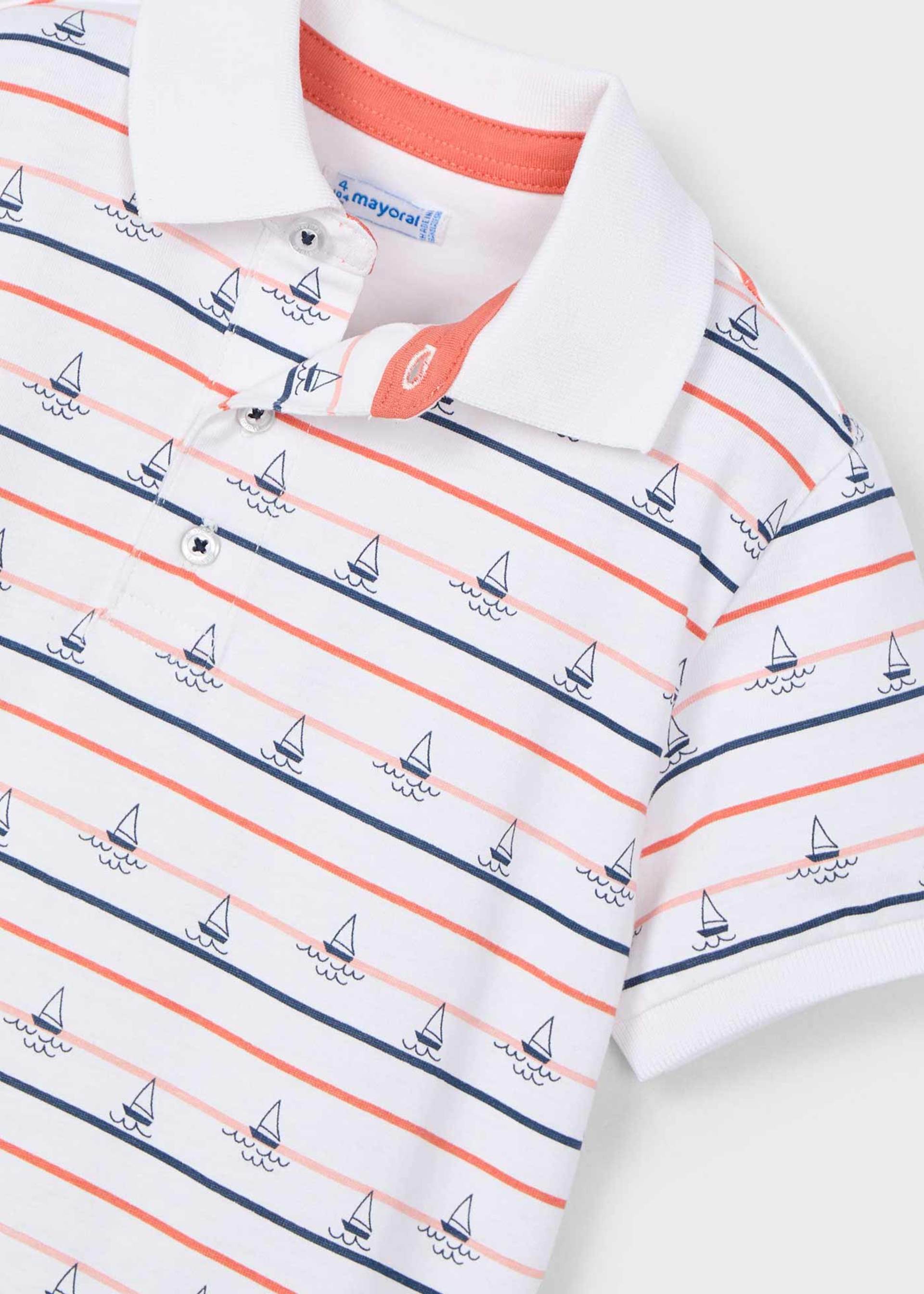 Poloshirt Motivdruck Jungen