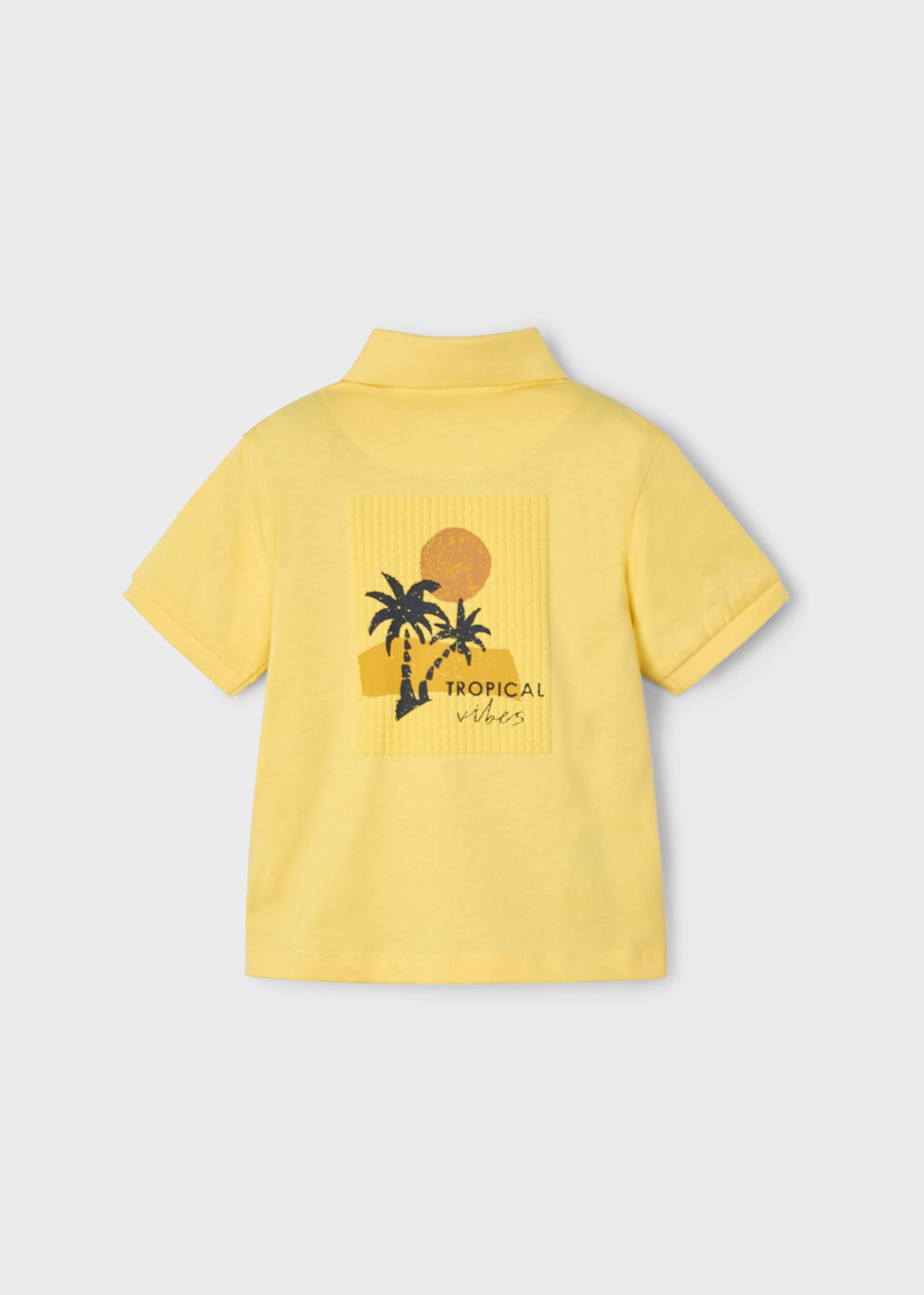 Boy graphic back polo shirt