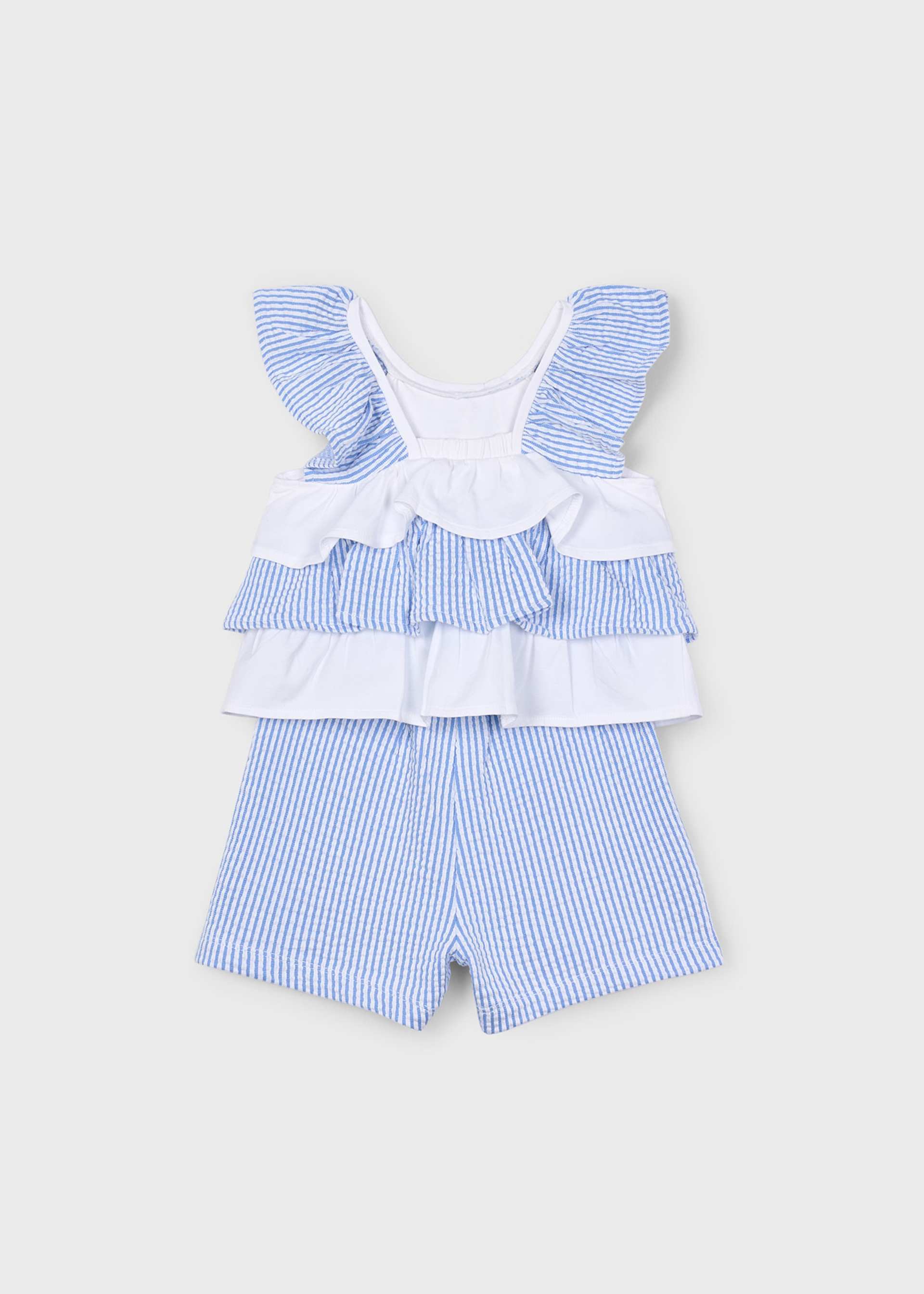 Conjunto short volantes niña