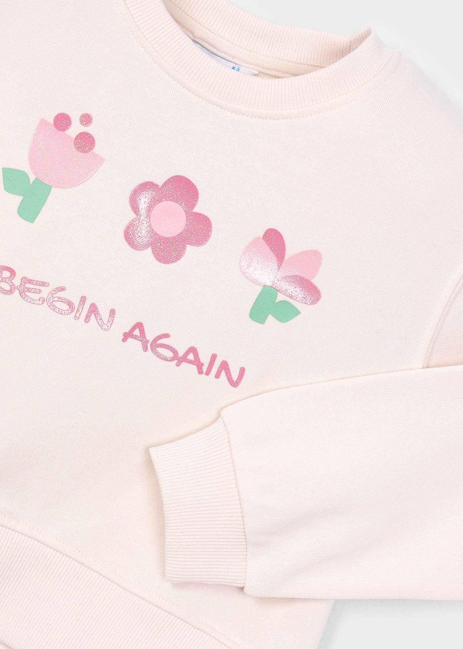 Sudadera aplique niña