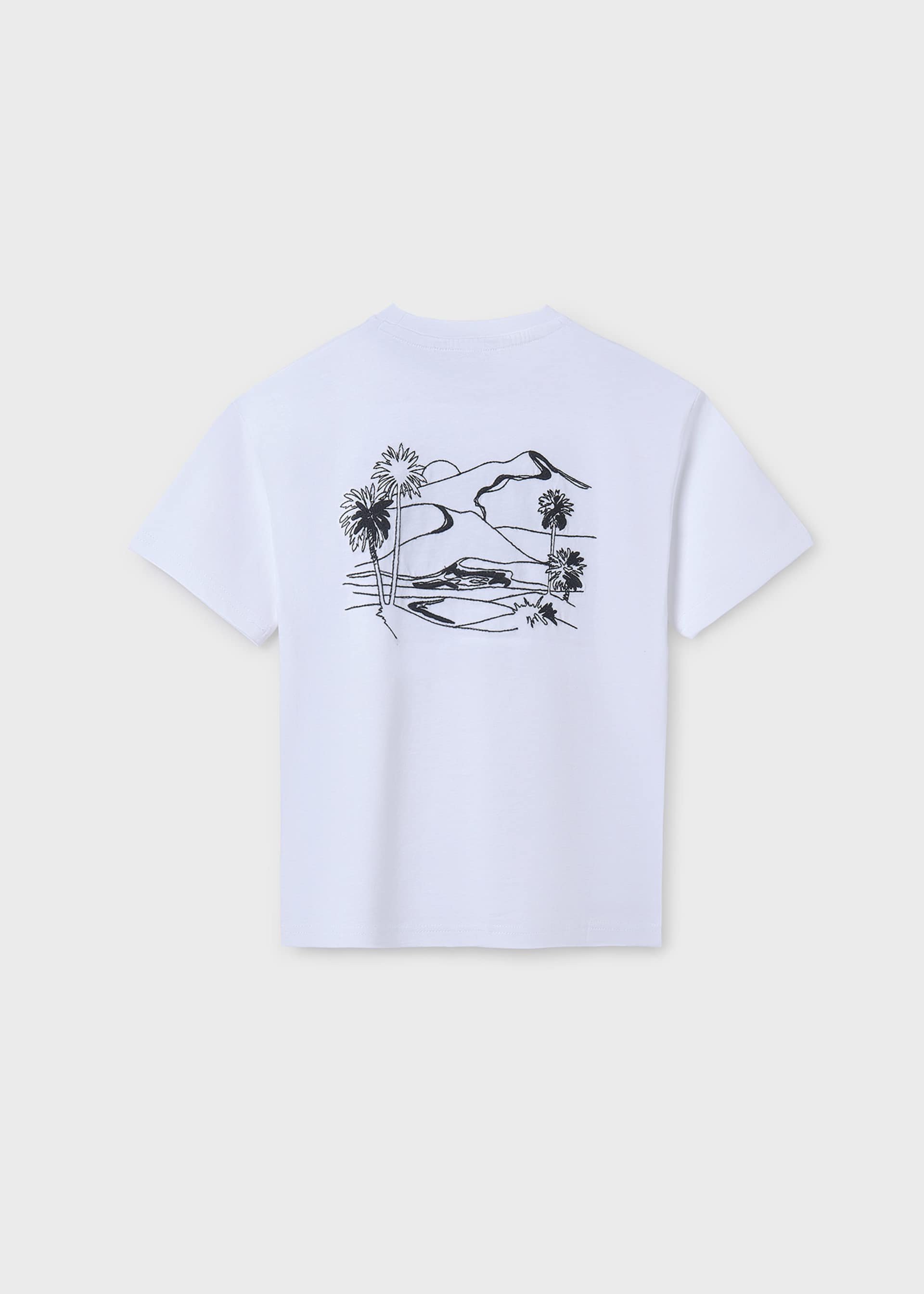 Boy embroidered text t-shirt Boy embroidered text t-shirt